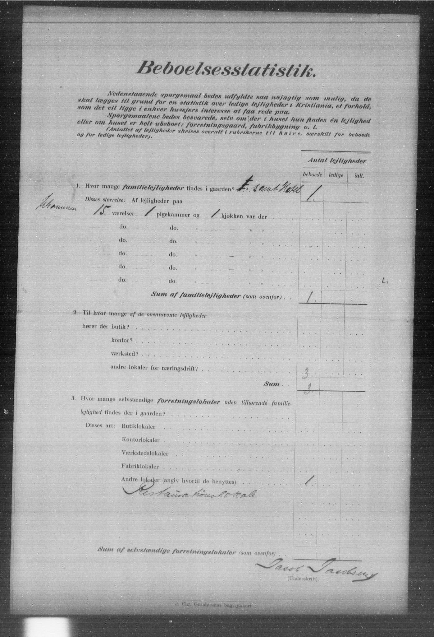 OBA, Municipal Census 1903 for Kristiania, 1903, p. 19869