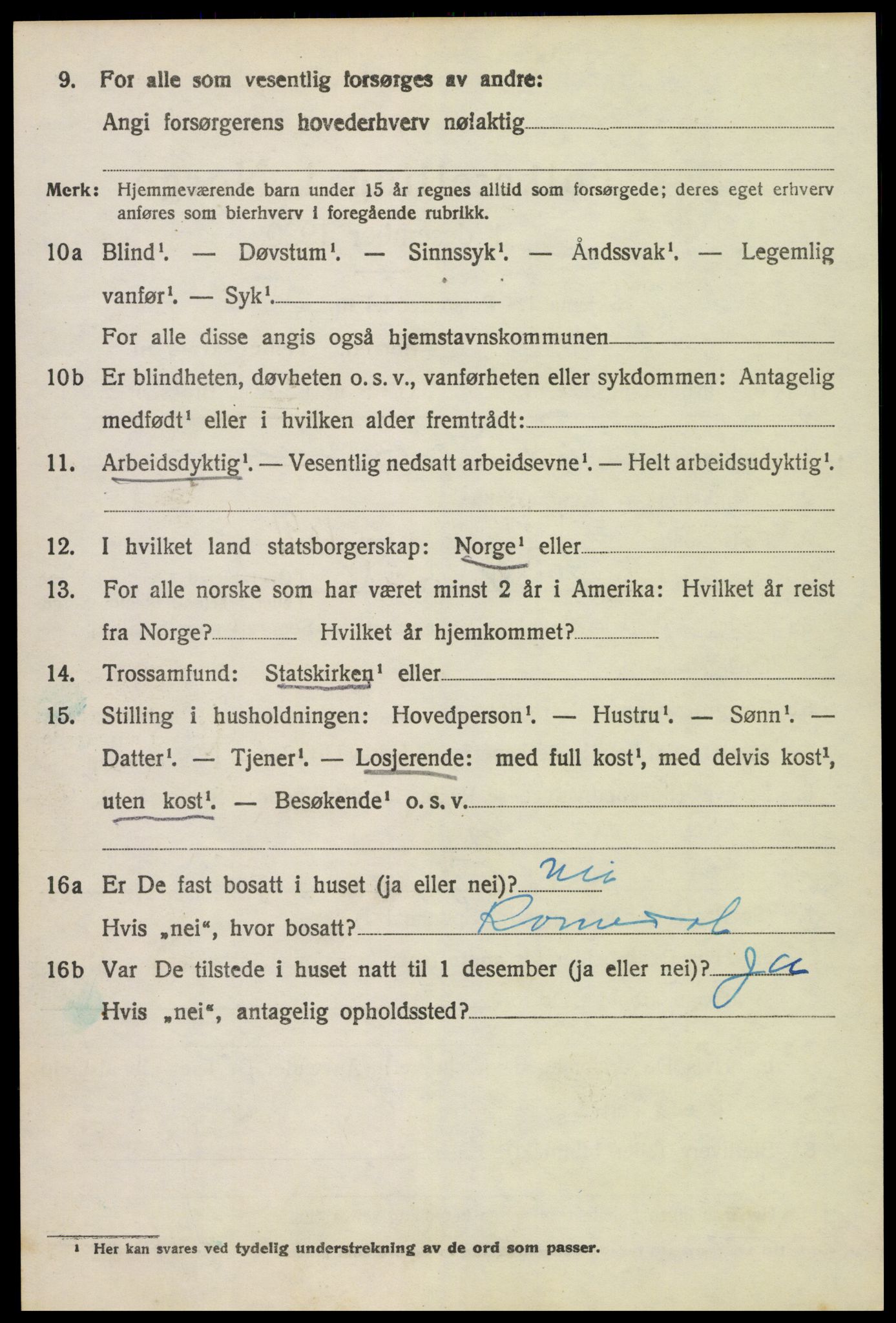 SAH, 1920 census for Løten, 1920, p. 7130