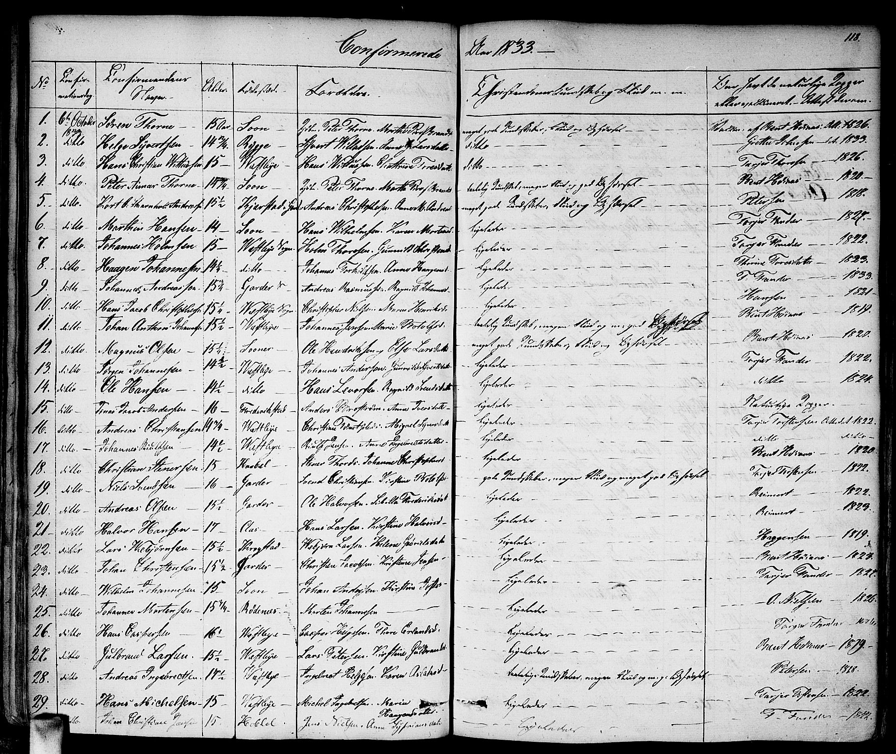 Vestby prestekontor Kirkebøker, SAO/A-10893/F/Fa/L0006: Parish register (official) no. I 6, 1827-1849, p. 118