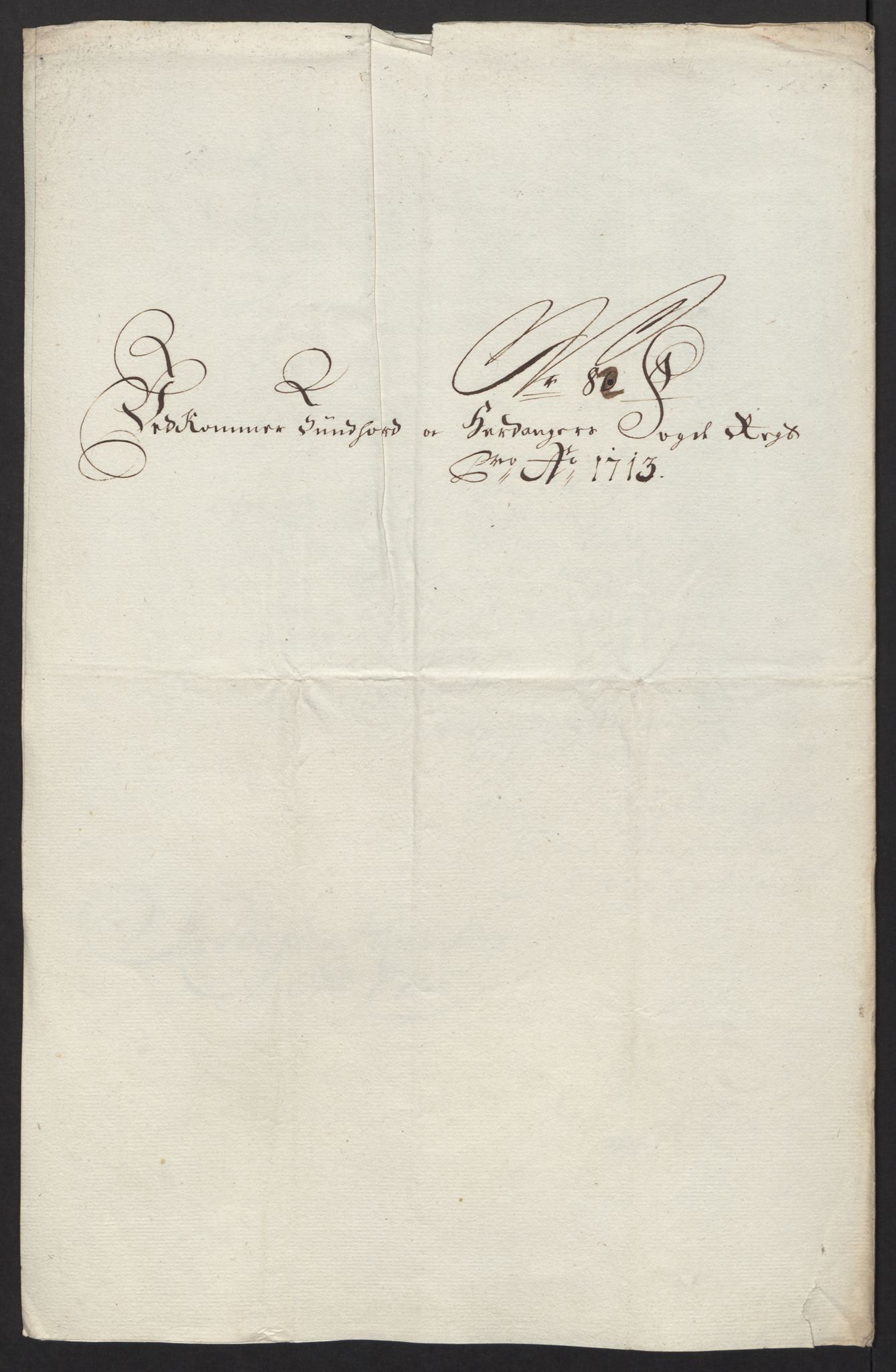 Rentekammeret inntil 1814, Reviderte regnskaper, Fogderegnskap, AV/RA-EA-4092/R48/L2989: Fogderegnskap Sunnhordland og Hardanger, 1713, p. 419