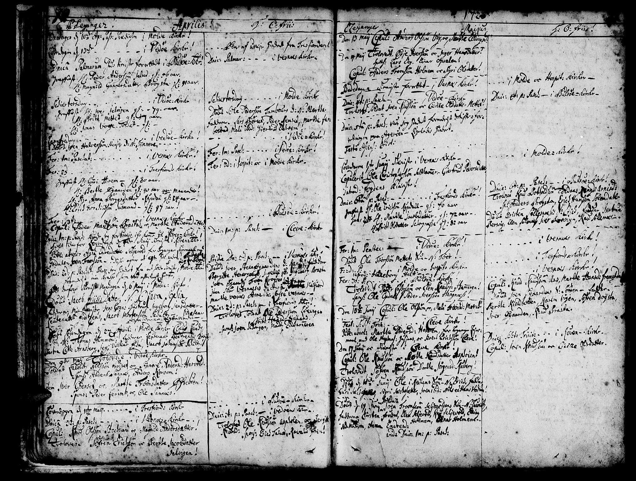 Ministerialprotokoller, klokkerbøker og fødselsregistre - Møre og Romsdal, AV/SAT-A-1454/547/L0599: Parish register (official) no. 547A01, 1721-1764, p. 72-73