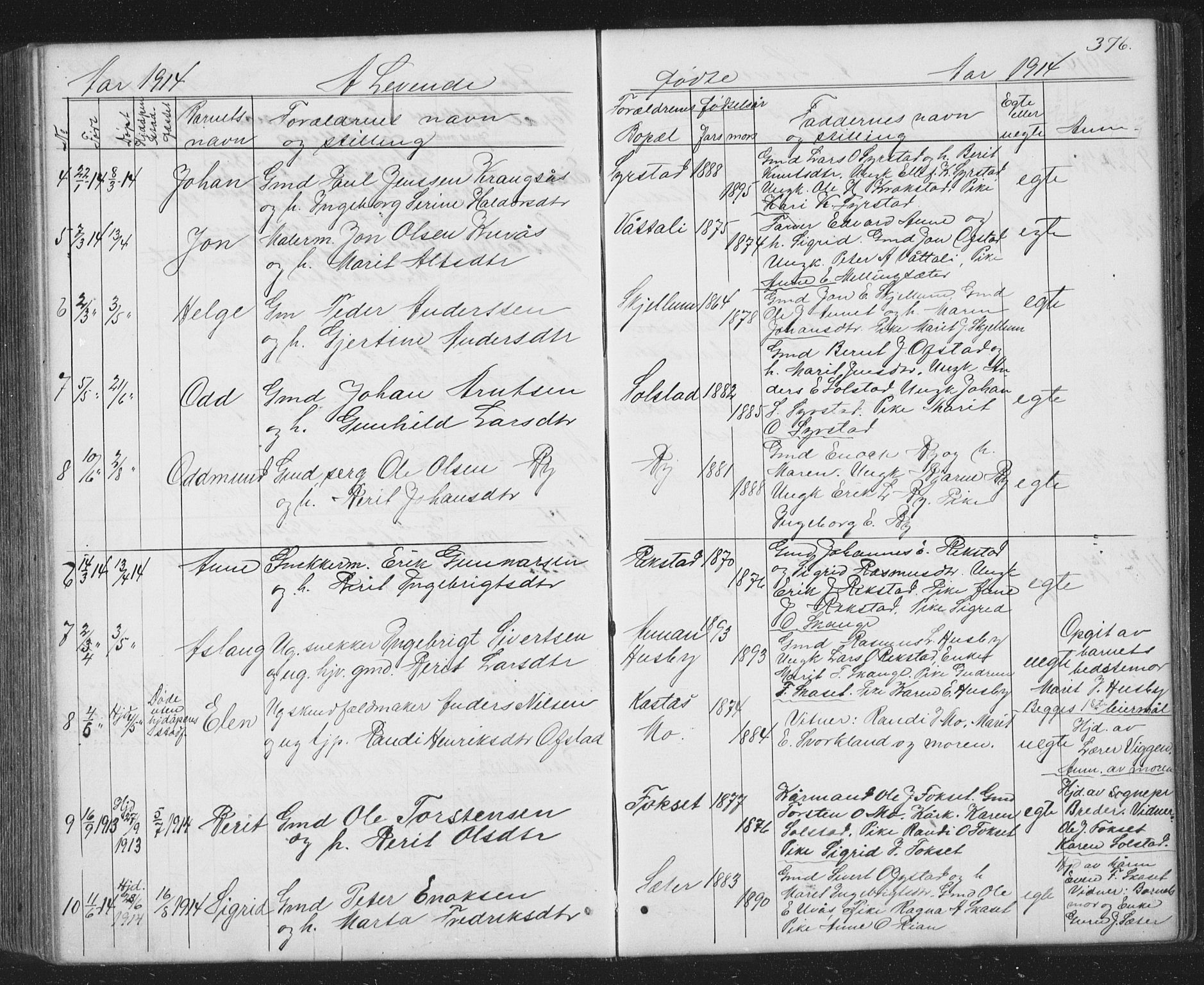 Ministerialprotokoller, klokkerbøker og fødselsregistre - Sør-Trøndelag, SAT/A-1456/667/L0798: Parish register (copy) no. 667C03, 1867-1929, p. 376