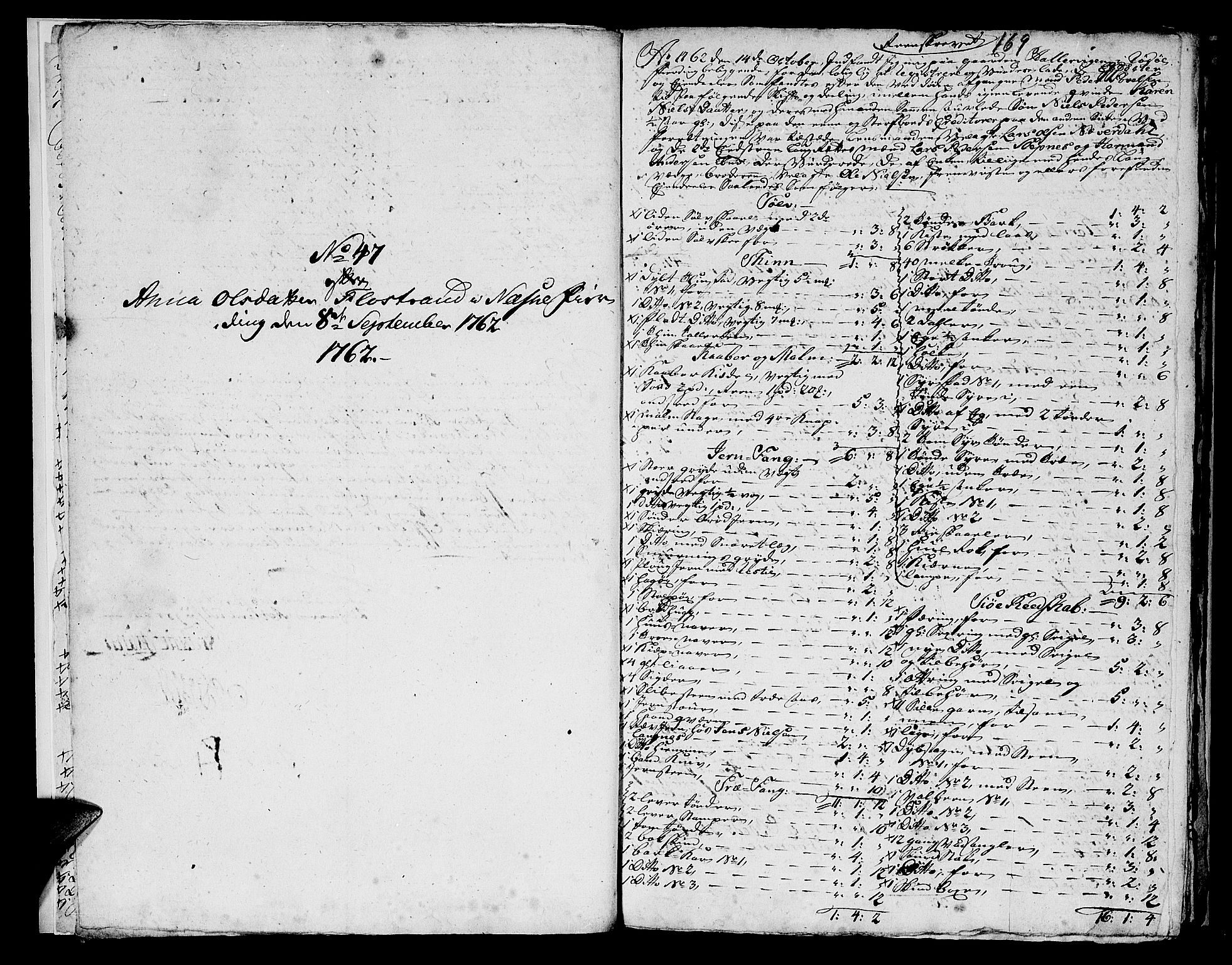Helgeland sorenskriveri, AV/SAT-A-0004/3/3A/L0051: Konseptprotokoll 36, 1762, p. 168b-169a