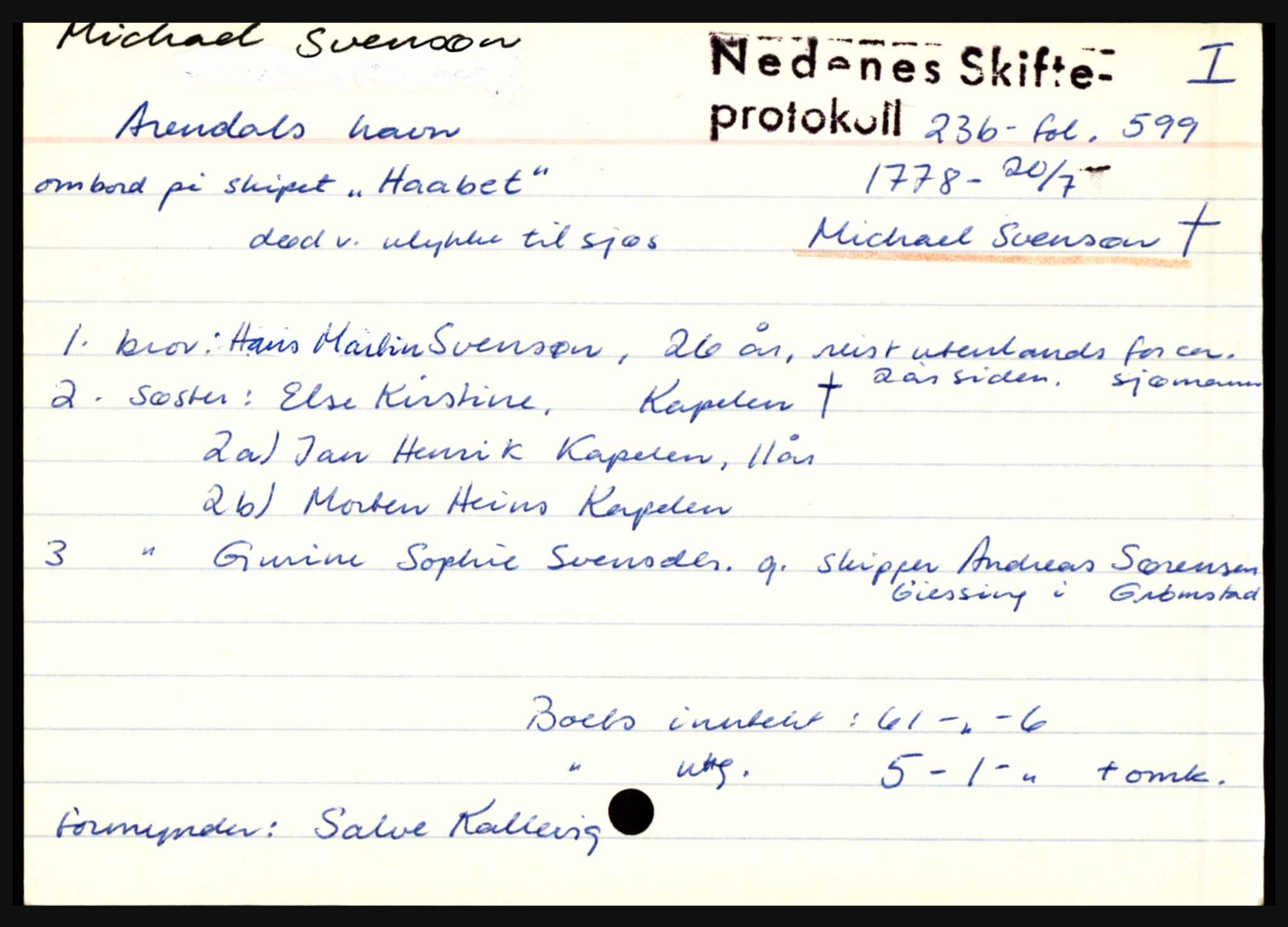 Nedenes sorenskriveri før 1824, AV/SAK-1221-0007/H, p. 19767