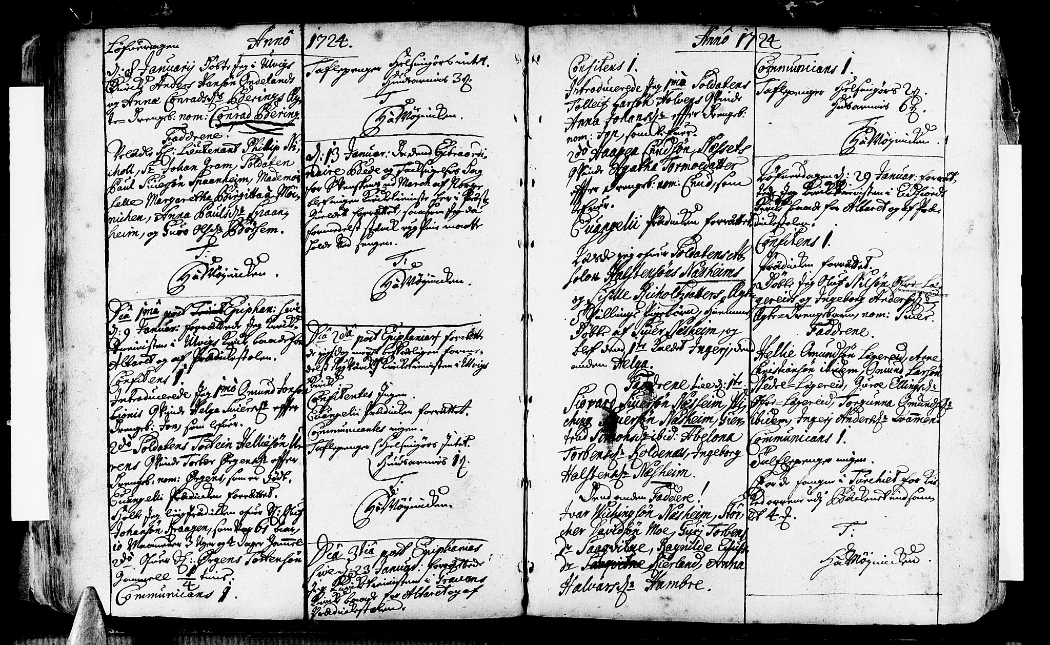 Ulvik sokneprestembete, SAB/A-78801/H/Haa: Parish register (official) no. A 4, 1718-1725, p. 102
