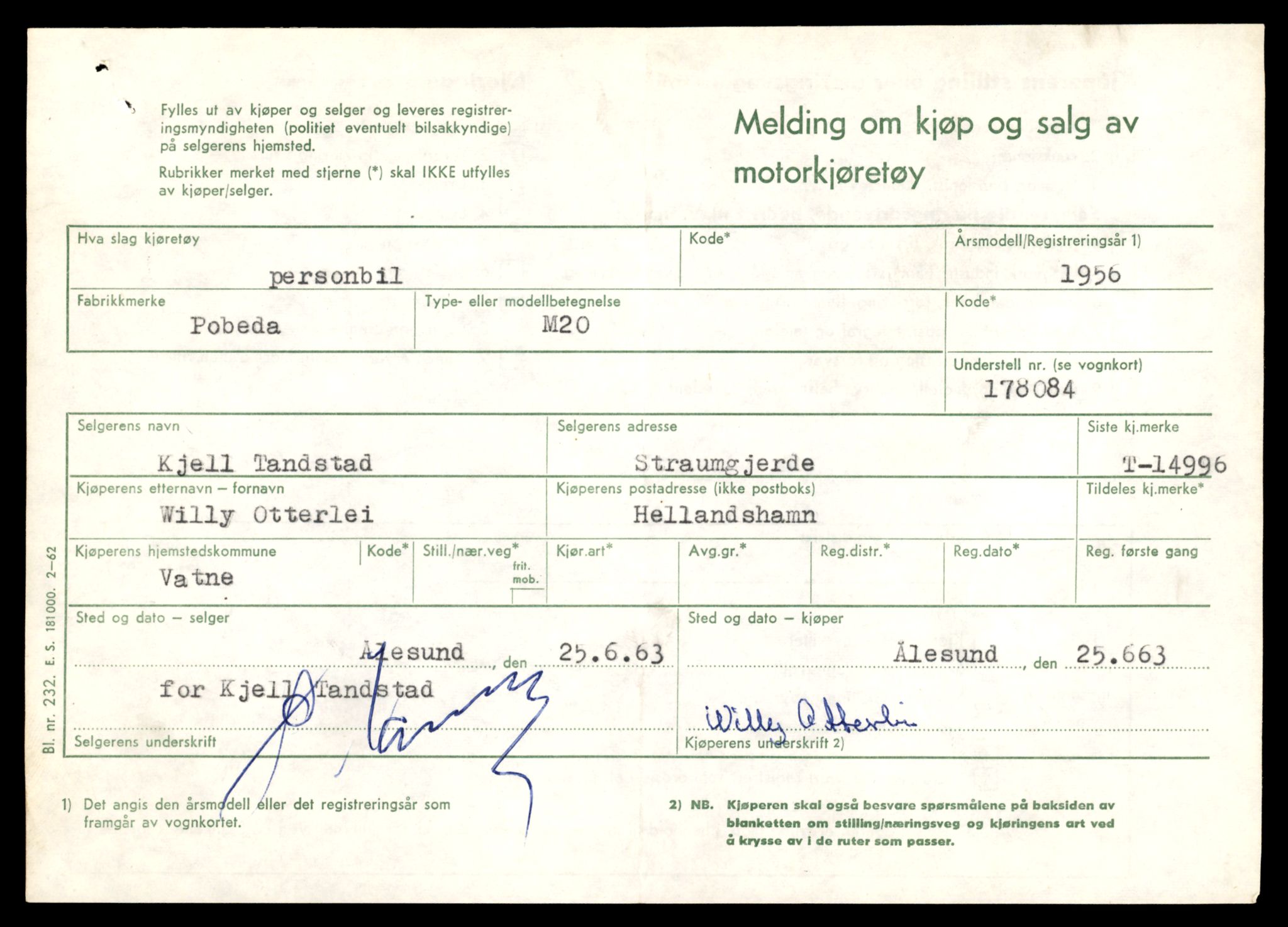 Møre og Romsdal vegkontor - Ålesund trafikkstasjon, AV/SAT-A-4099/F/Fe/L0049: Registreringskort for kjøretøy T 14864 - T 18613, 1927-1998, p. 3209