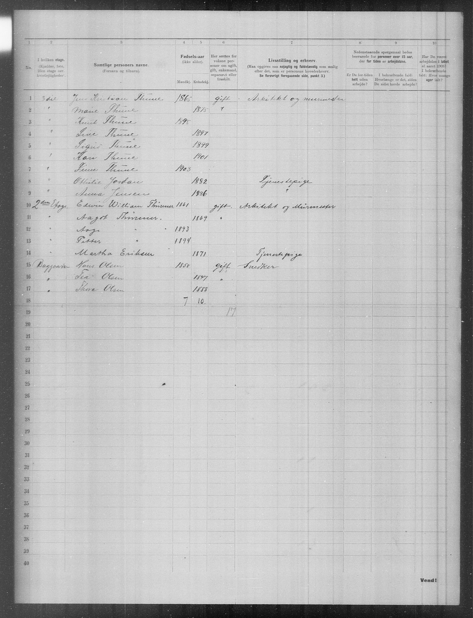 OBA, Municipal Census 1903 for Kristiania, 1903, p. 10080