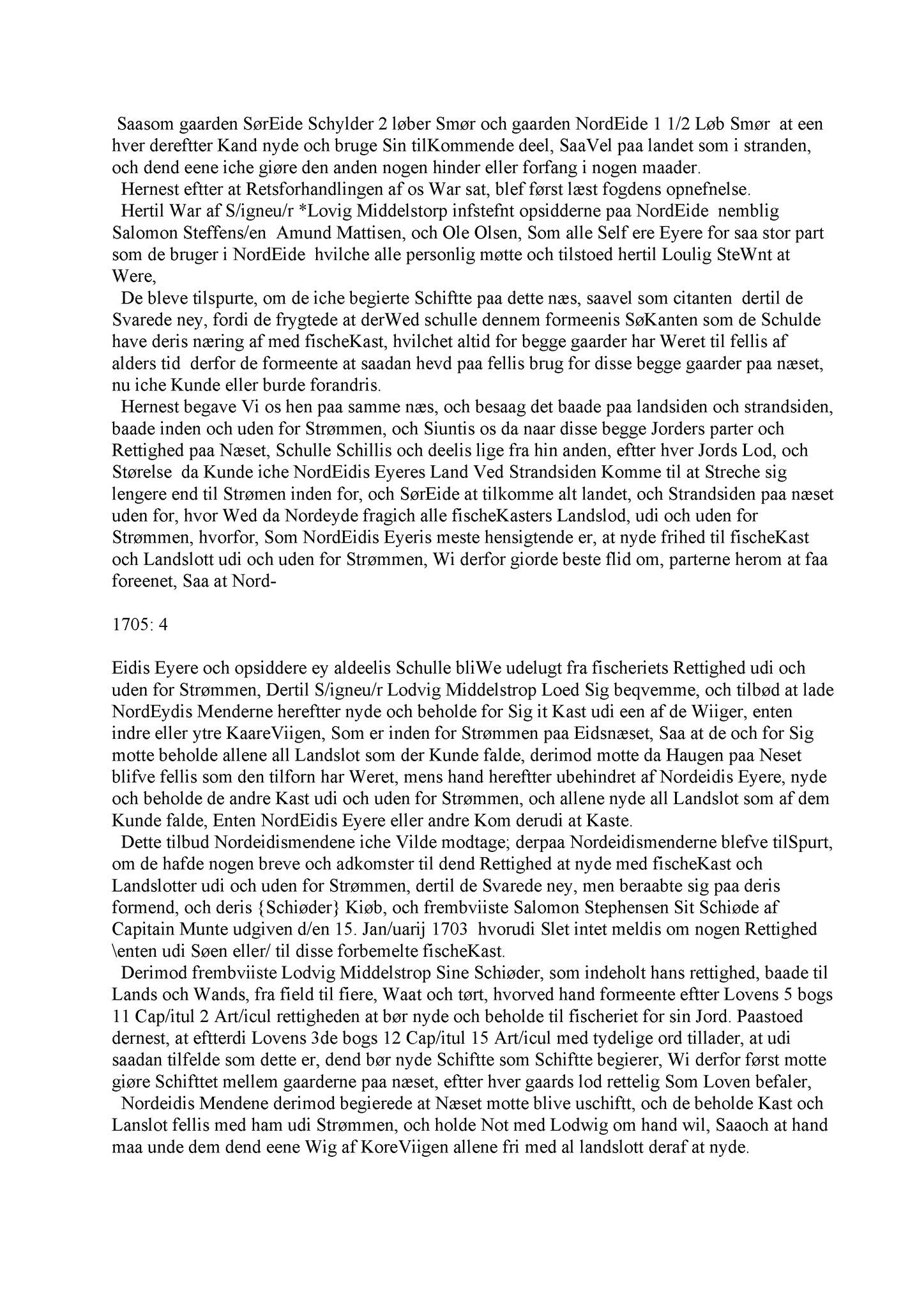 Samling av fulltekstavskrifter, SAB/FULLTEKST/A/12/0132: Nordhordland sorenskriveri, tingbok nr. A 30, 1705-1707
