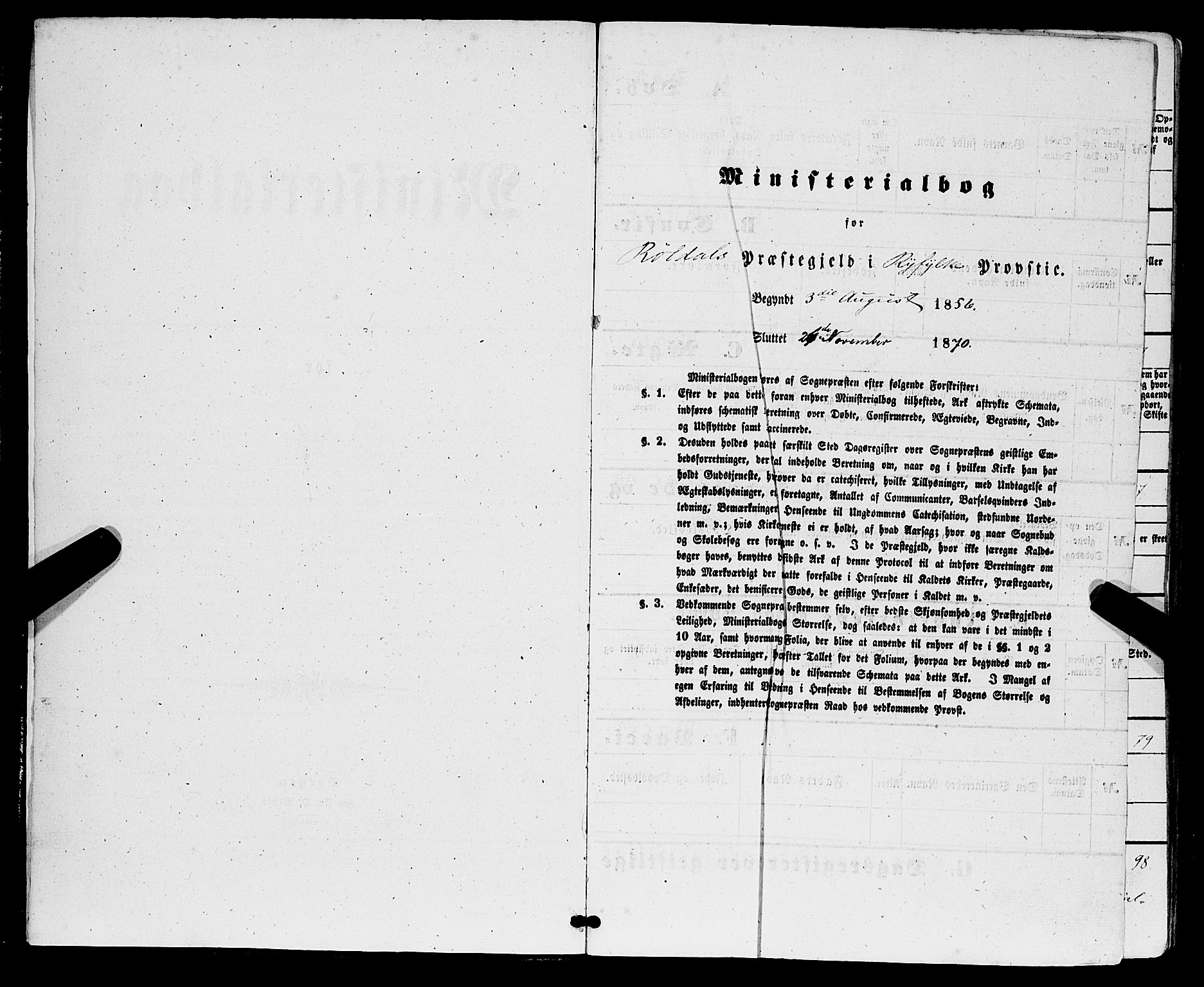 Røldal sokneprestembete, AV/SAB-A-100247: Parish register (official) no. A 3, 1856-1870