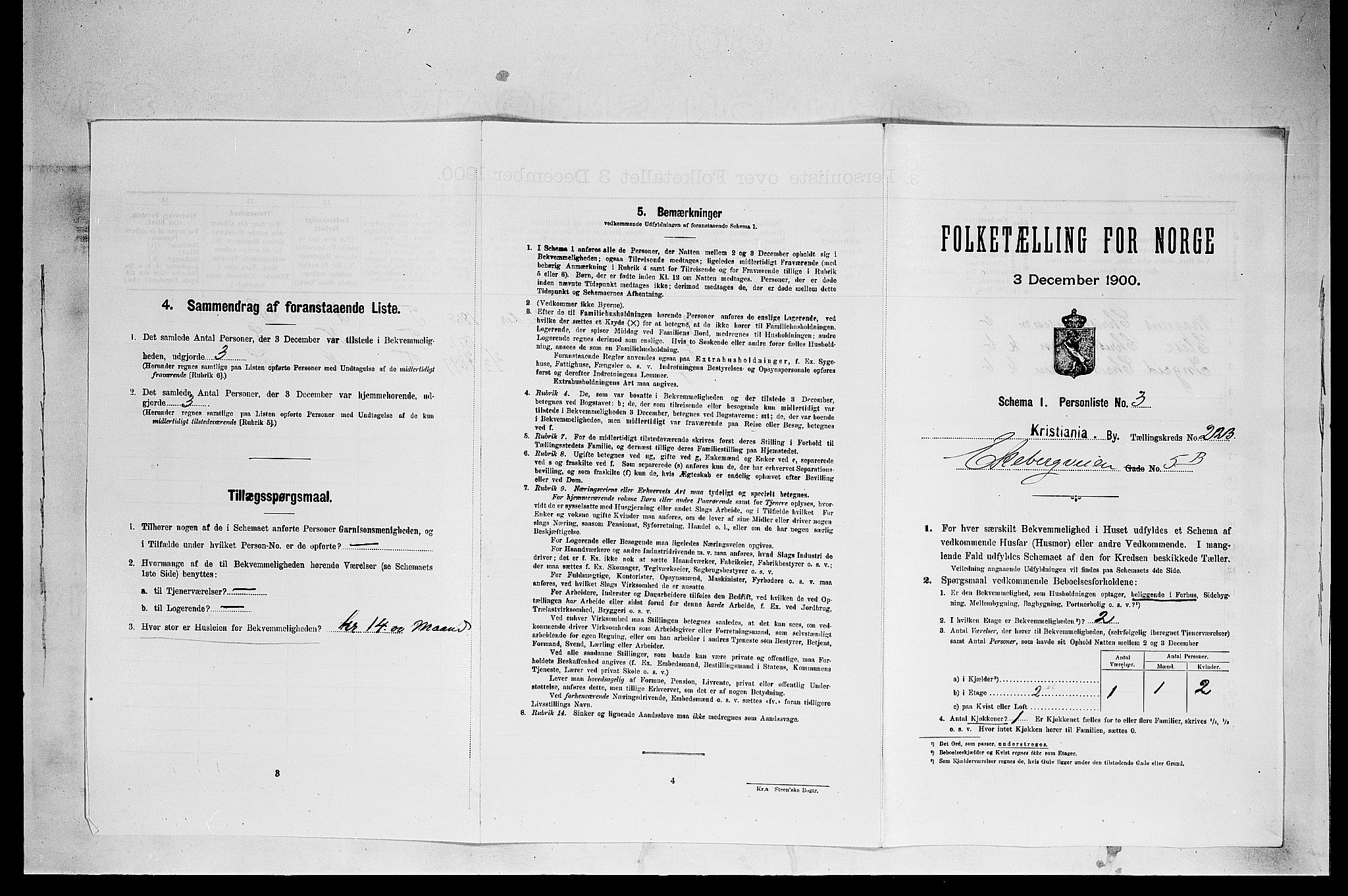 SAO, 1900 census for Kristiania, 1900, p. 18748