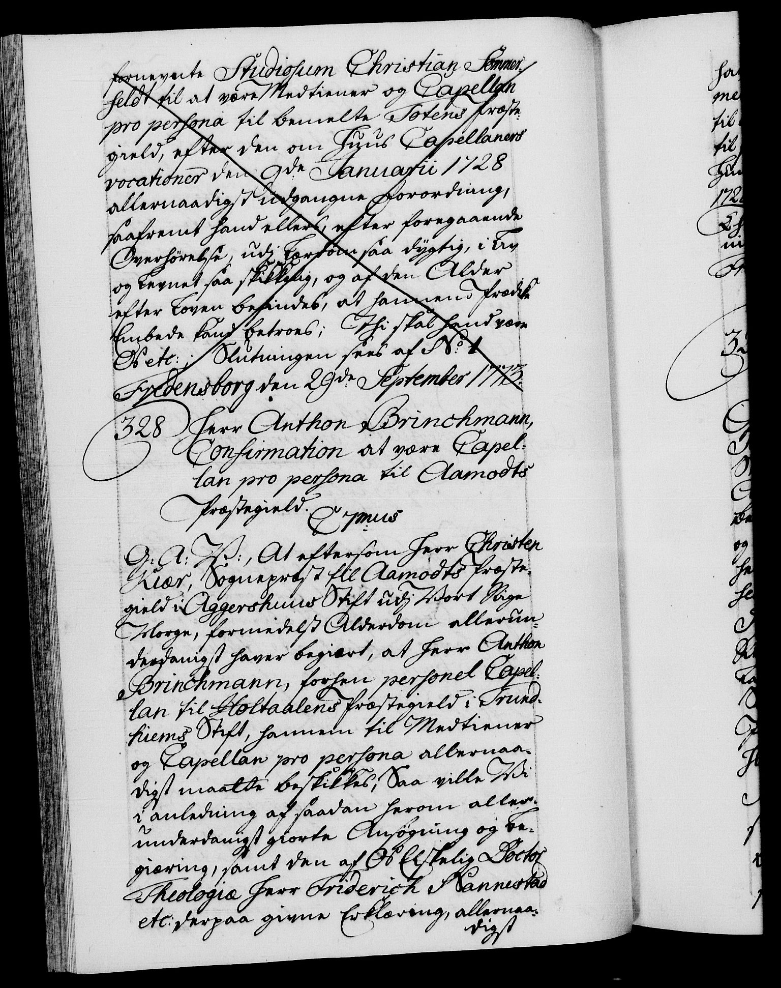 Danske Kanselli 1572-1799, RA/EA-3023/F/Fc/Fca/Fcaa/L0046: Norske registre, 1773-1775, p. 242b