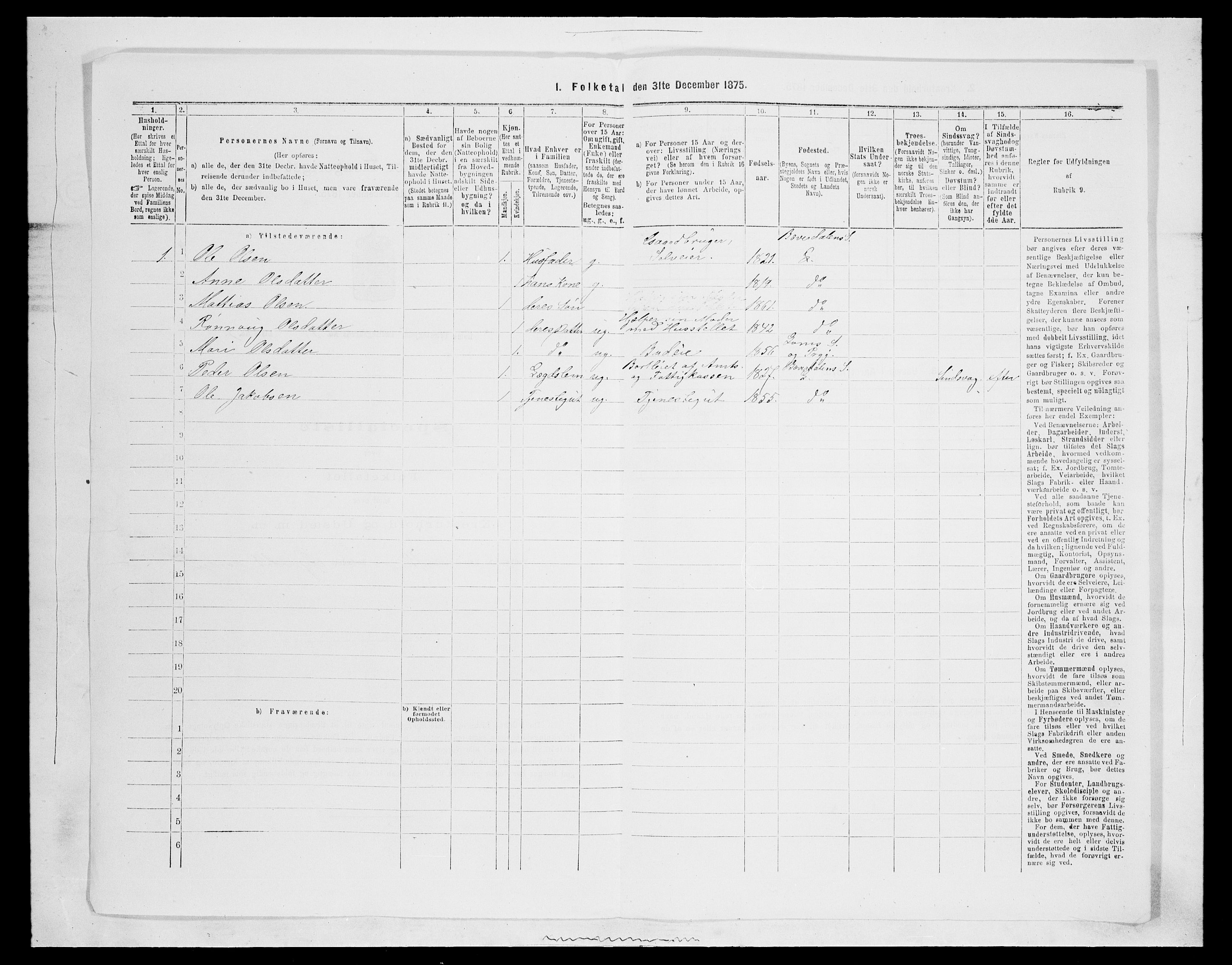 SAH, 1875 census for 0514P Lom, 1875, p. 761