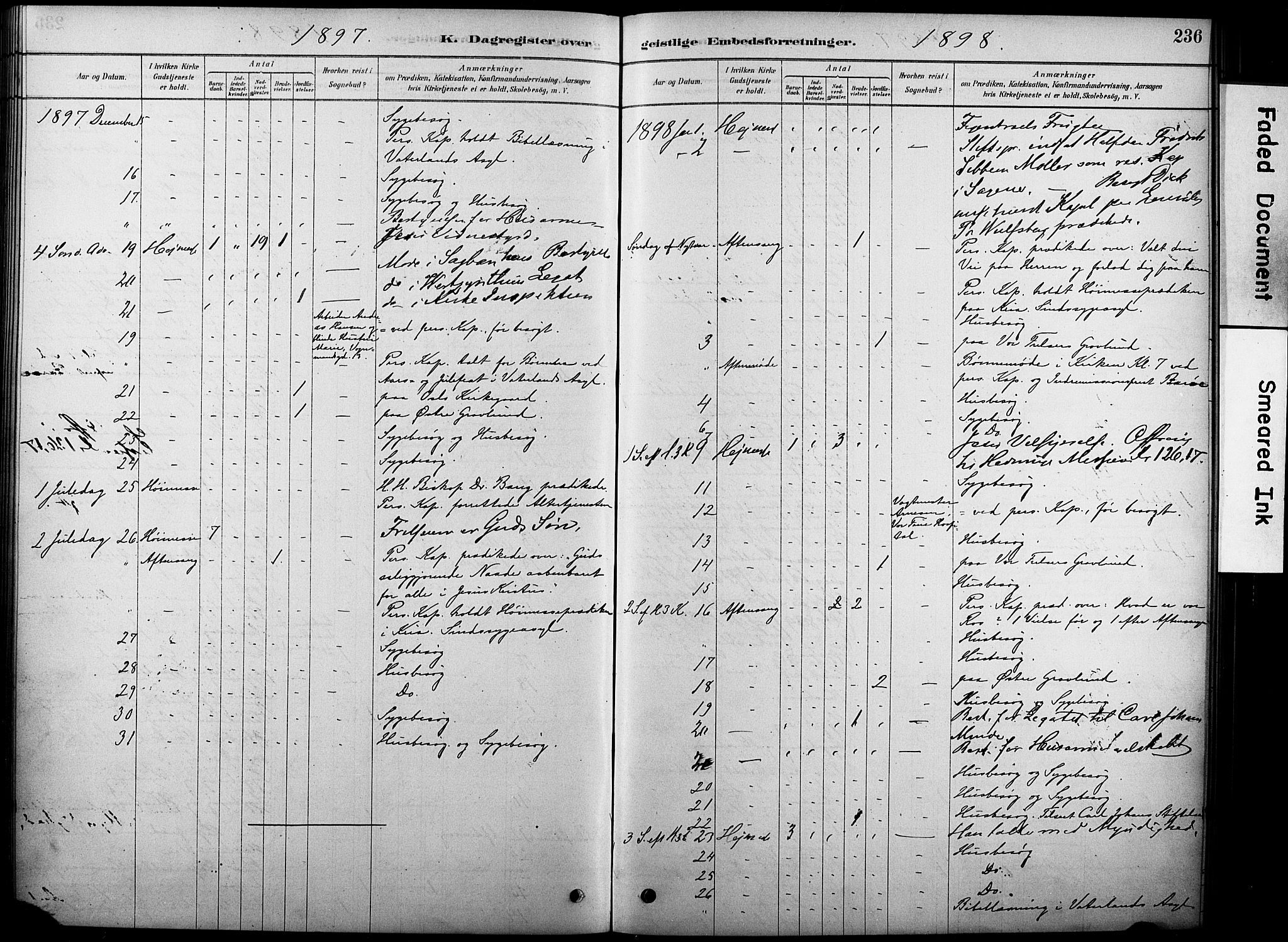 Oslo domkirke Kirkebøker, SAO/A-10752/F/Fa/L0038: Parish register (official) no. 38, 1878-1921, p. 236