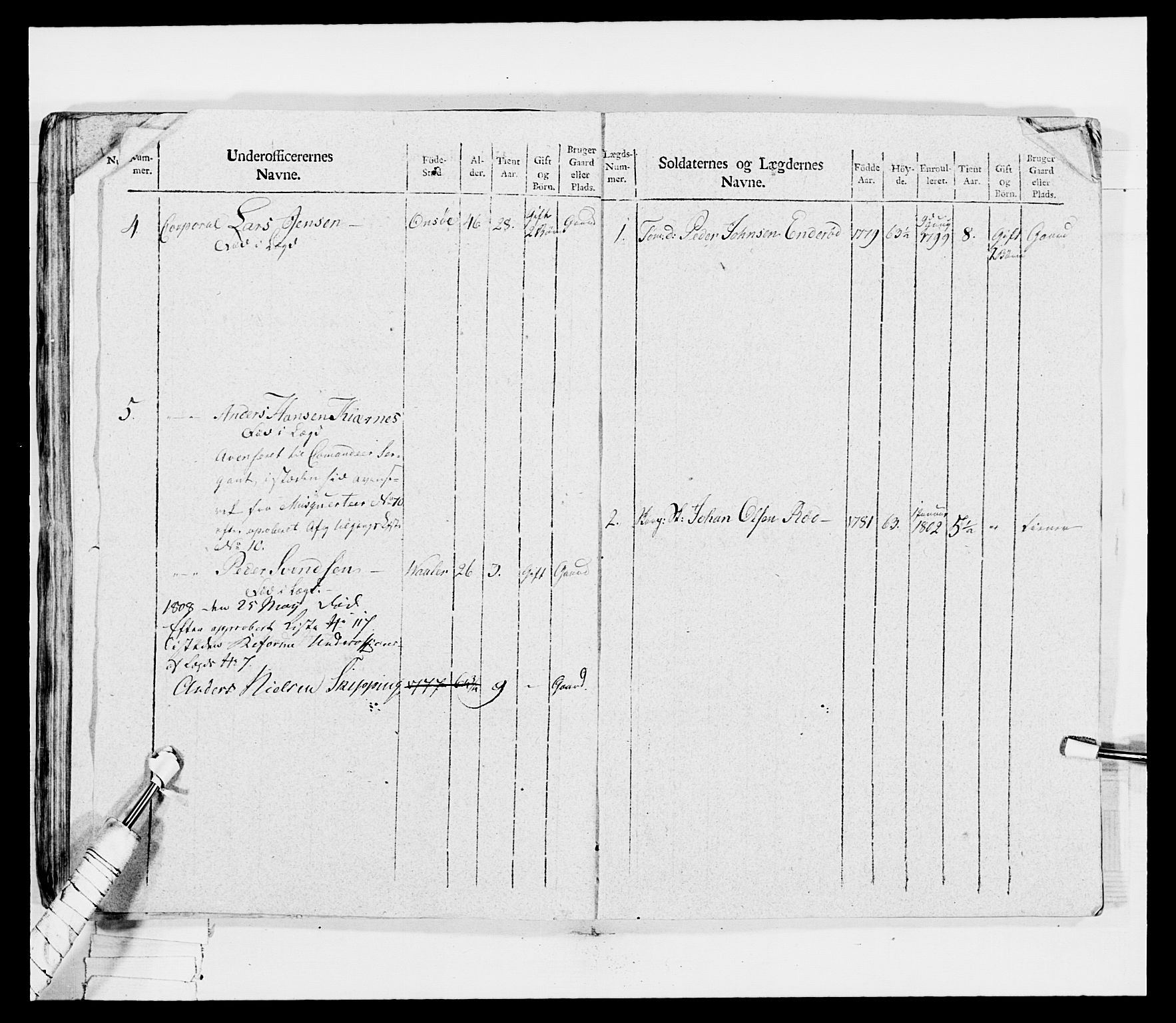 Generalitets- og kommissariatskollegiet, Det kongelige norske kommissariatskollegium, AV/RA-EA-5420/E/Eh/L0030a: Sønnafjelske gevorbne infanteriregiment, 1807, p. 206