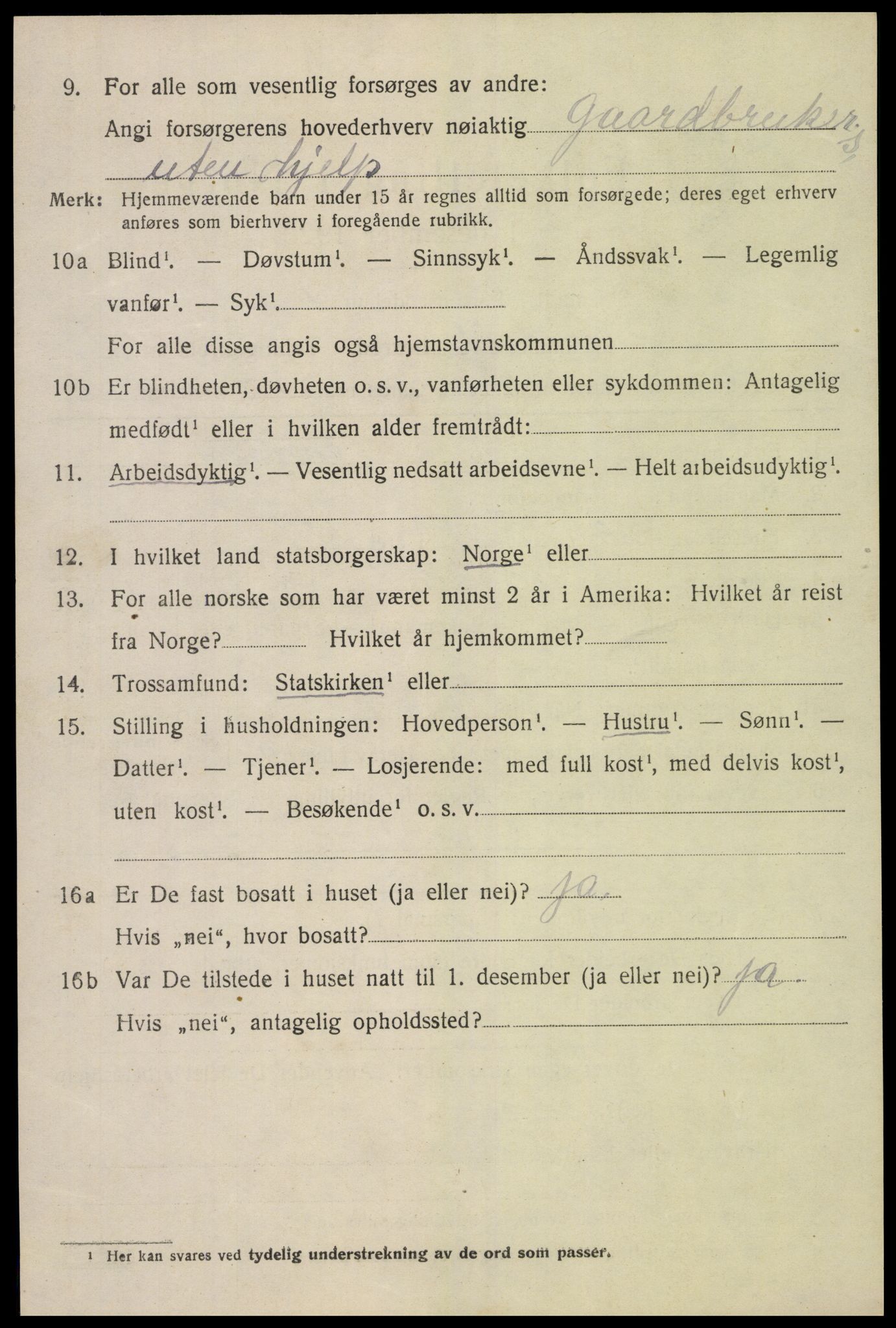 SAK, 1920 census for Landvik, 1920, p. 4005