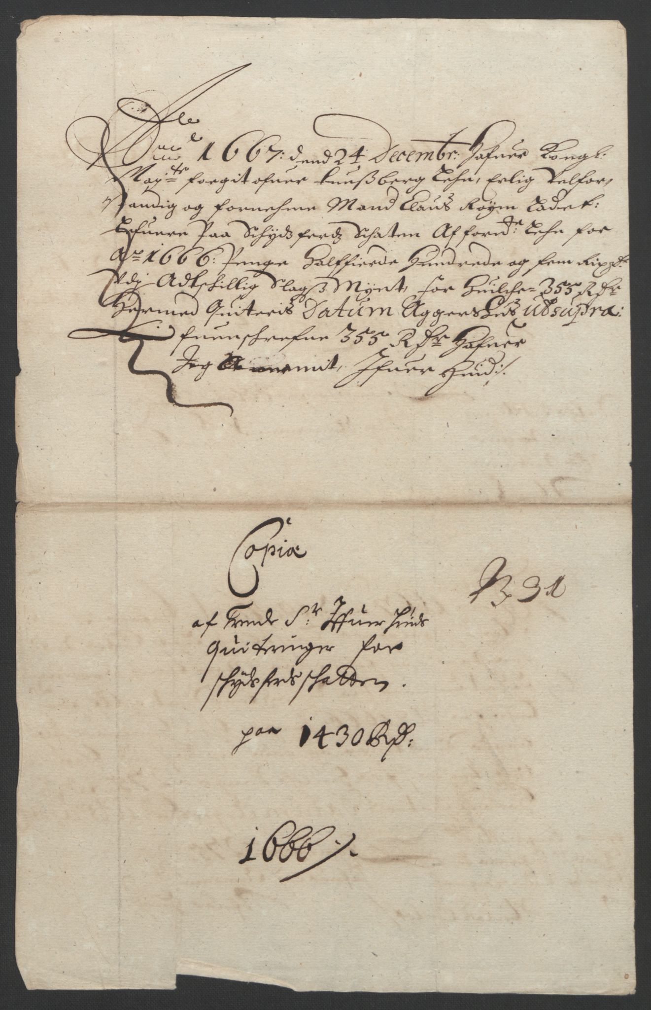 Rentekammeret inntil 1814, Reviderte regnskaper, Fogderegnskap, AV/RA-EA-4092/R32/L1842: Fogderegnskap Jarlsberg grevskap, 1664-1673, p. 78