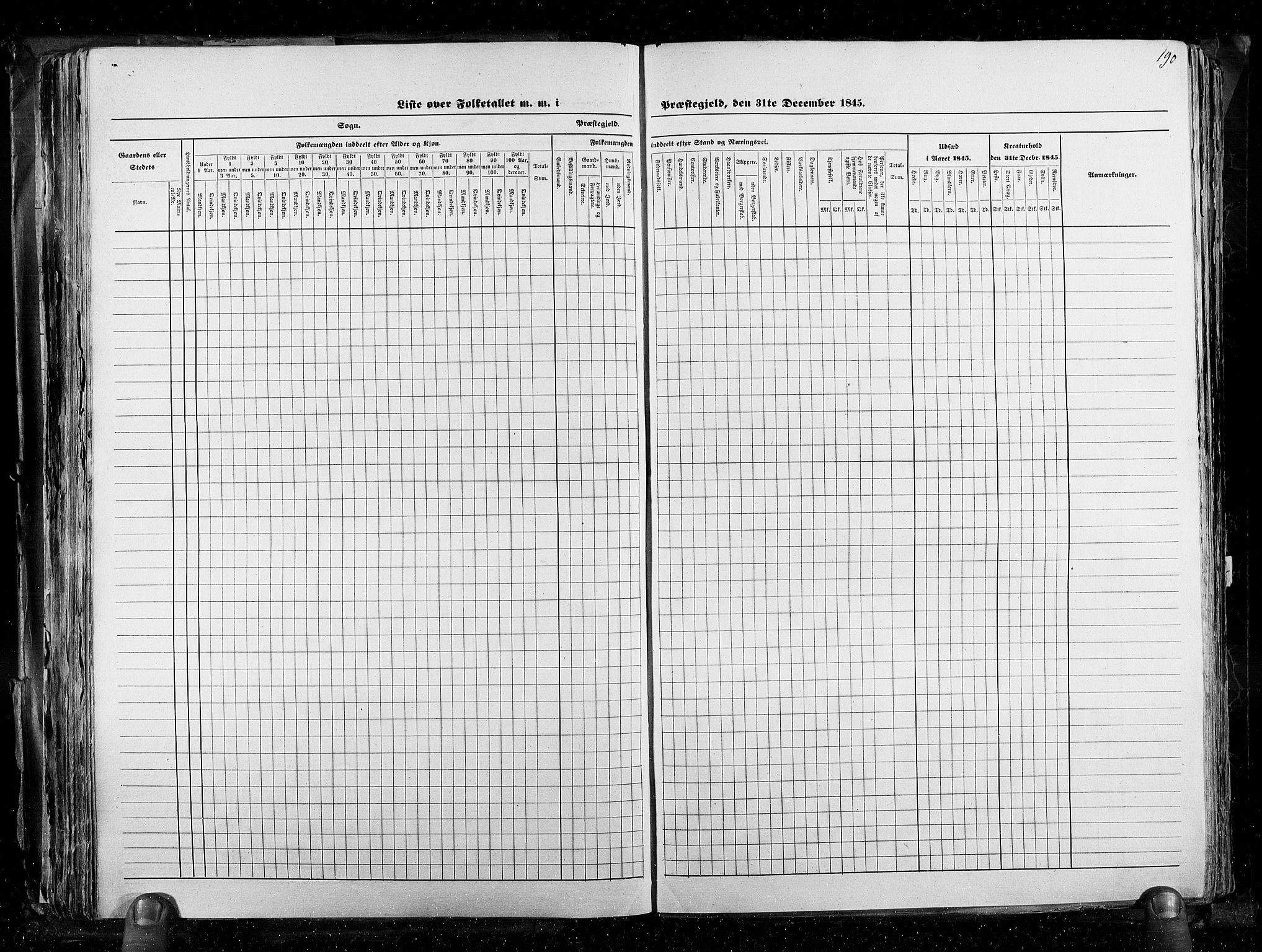 RA, Census 1845, vol. 3: Hedemarken amt og Kristians amt, 1845, p. 190