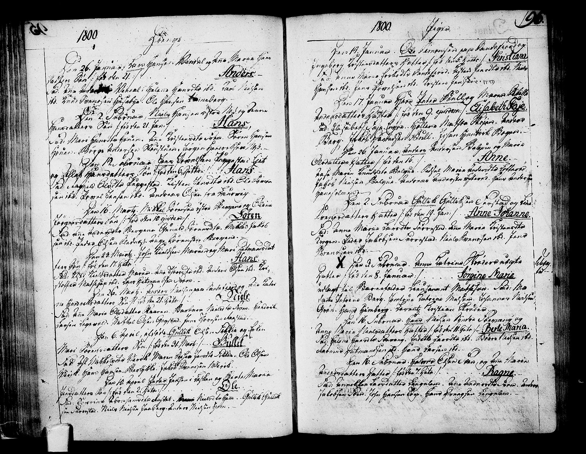 Sandar kirkebøker, SAKO/A-243/F/Fa/L0003: Parish register (official) no. 3, 1789-1814, p. 96