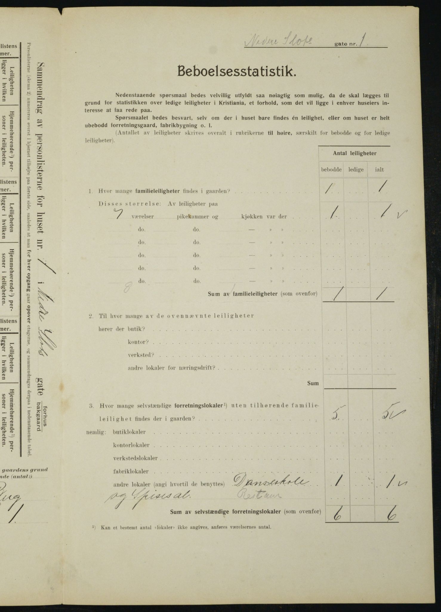 OBA, Municipal Census 1910 for Kristiania, 1910, p. 67102