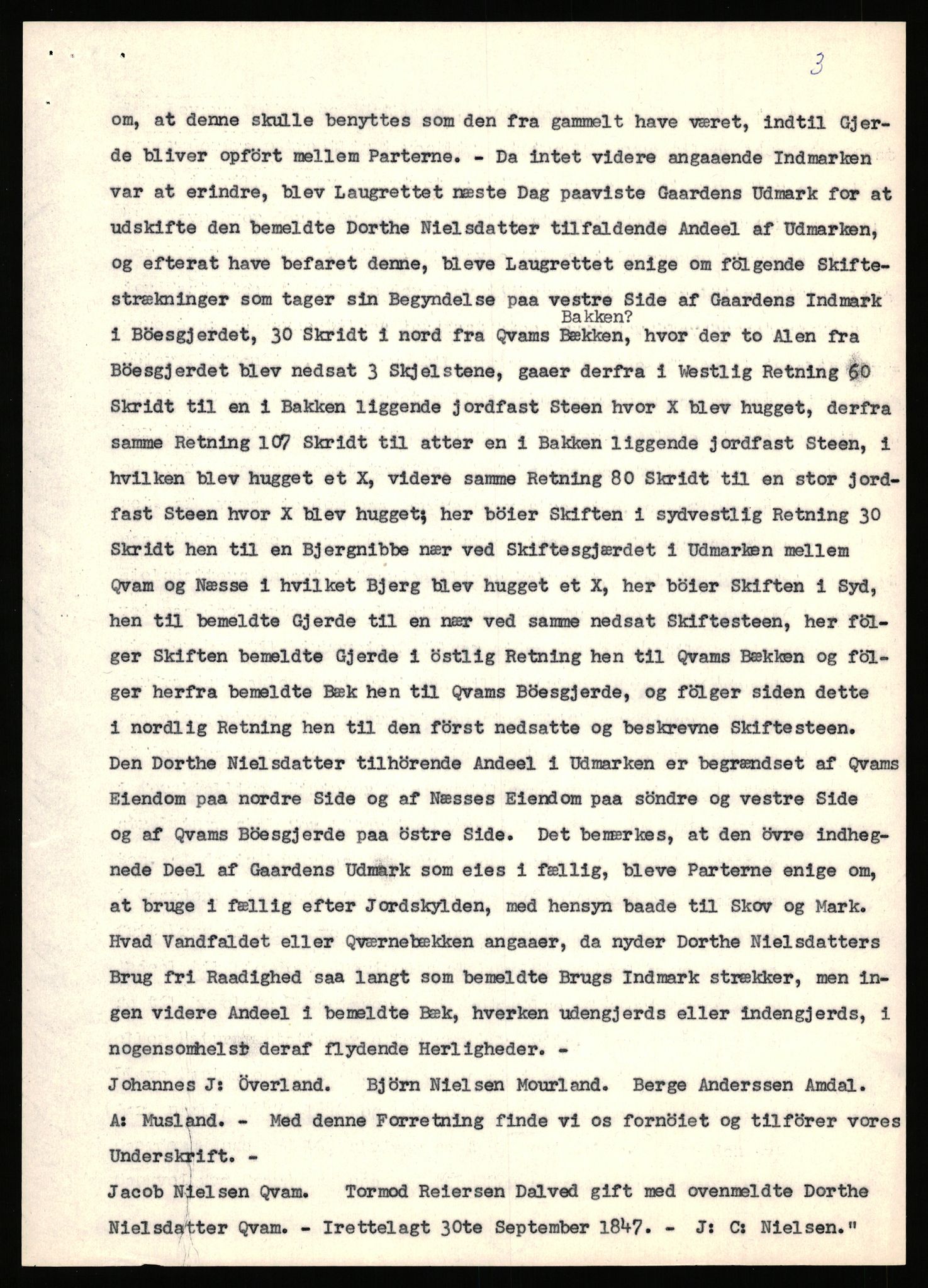 Statsarkivet i Stavanger, AV/SAST-A-101971/03/Y/Yj/L0049: Avskrifter sortert etter gårdsnavn: Kro - Kvamme, 1750-1930, p. 600