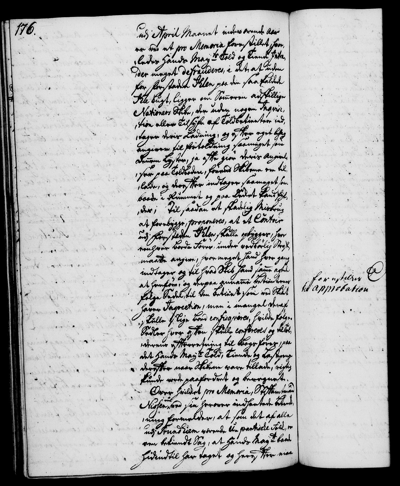 Rentekammeret, Kammerkanselliet, RA/EA-3111/G/Gh/Gha/L0025: Norsk ekstraktmemorialprotokoll (merket RK 53.70), 1743-1744, p. 176