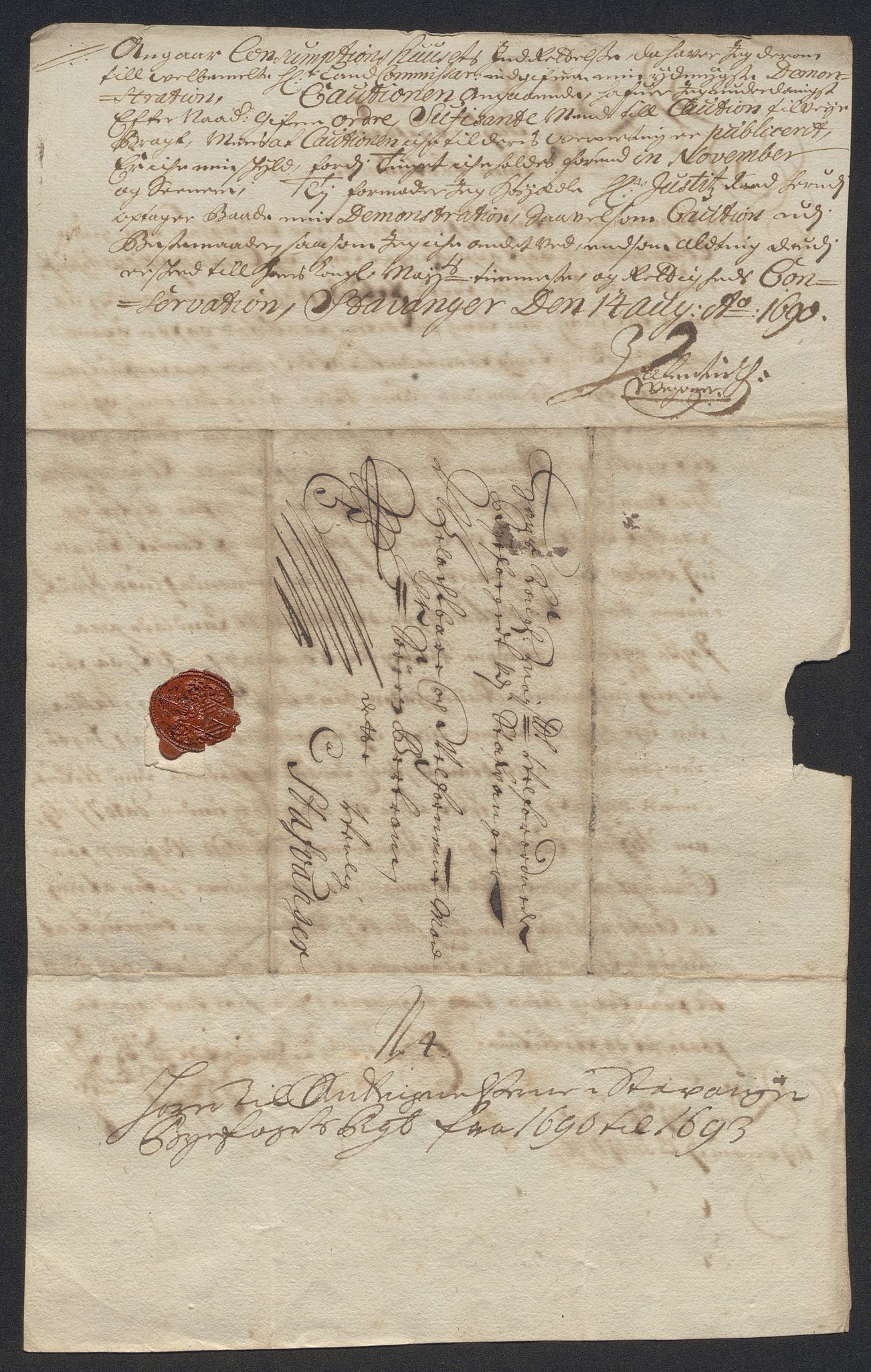 Rentekammeret inntil 1814, Reviderte regnskaper, Byregnskaper, AV/RA-EA-4066/R/Ro/L0316: [O14] Sikt og sakefall, 1662-1693, p. 424