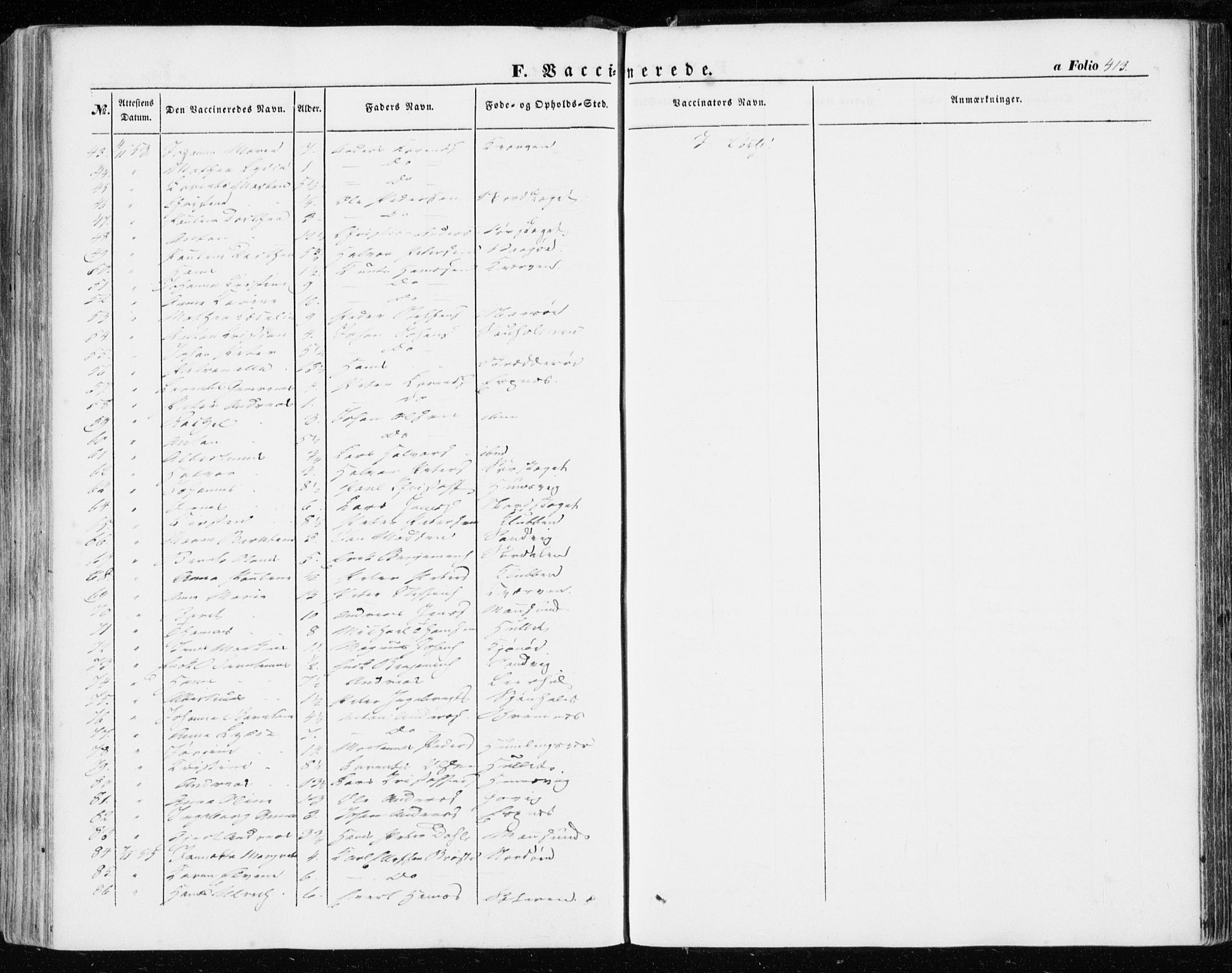 Ministerialprotokoller, klokkerbøker og fødselsregistre - Sør-Trøndelag, SAT/A-1456/634/L0530: Parish register (official) no. 634A06, 1852-1860, p. 413