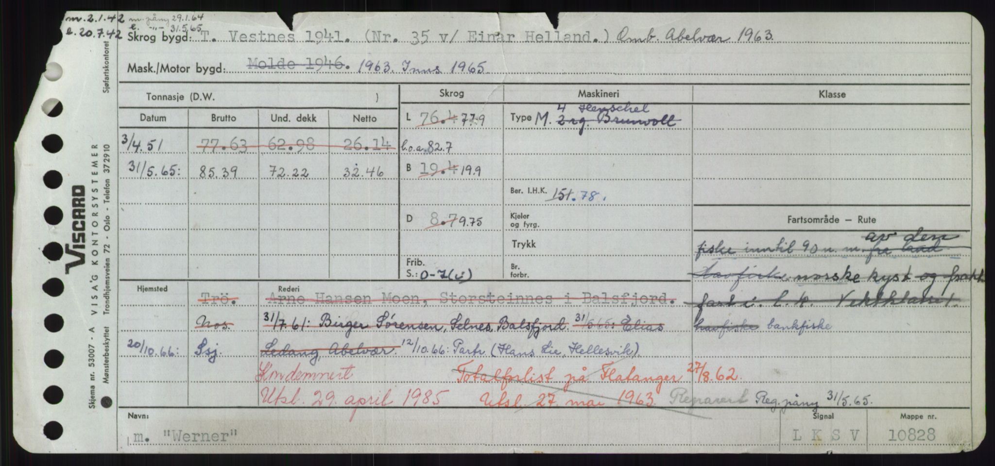 Sjøfartsdirektoratet med forløpere, Skipsmålingen, AV/RA-S-1627/H/Hd/L0042: Fartøy, Vi-We, p. 271