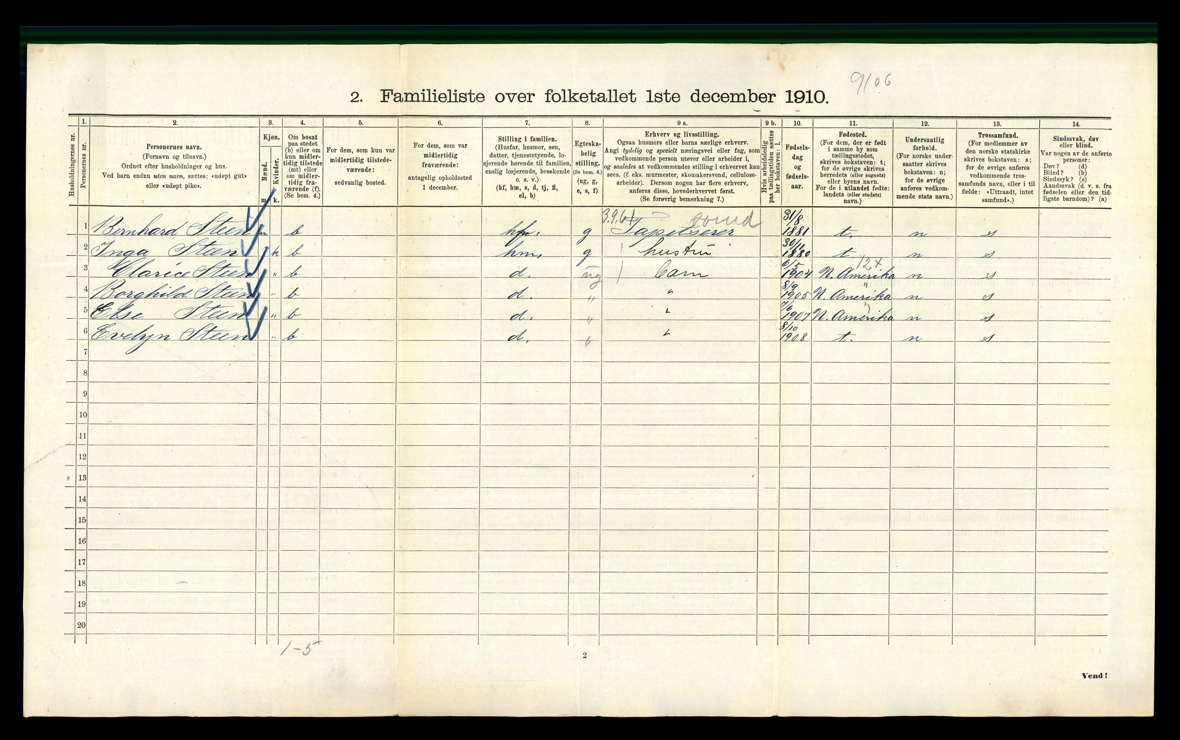 RA, 1910 census for Kristiania, 1910, p. 72752