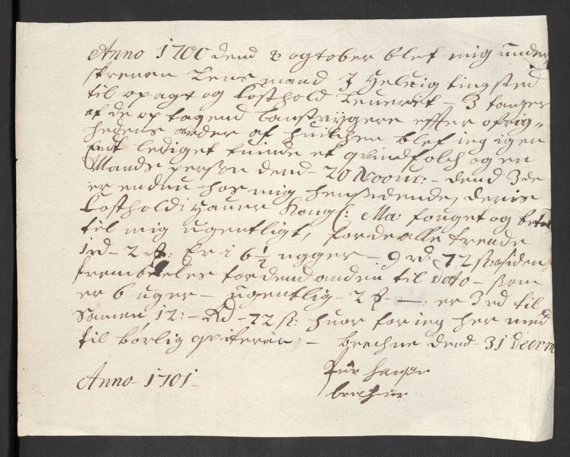 Rentekammeret inntil 1814, Reviderte regnskaper, Fogderegnskap, AV/RA-EA-4092/R43/L2548: Fogderegnskap Lista og Mandal, 1700, p. 222