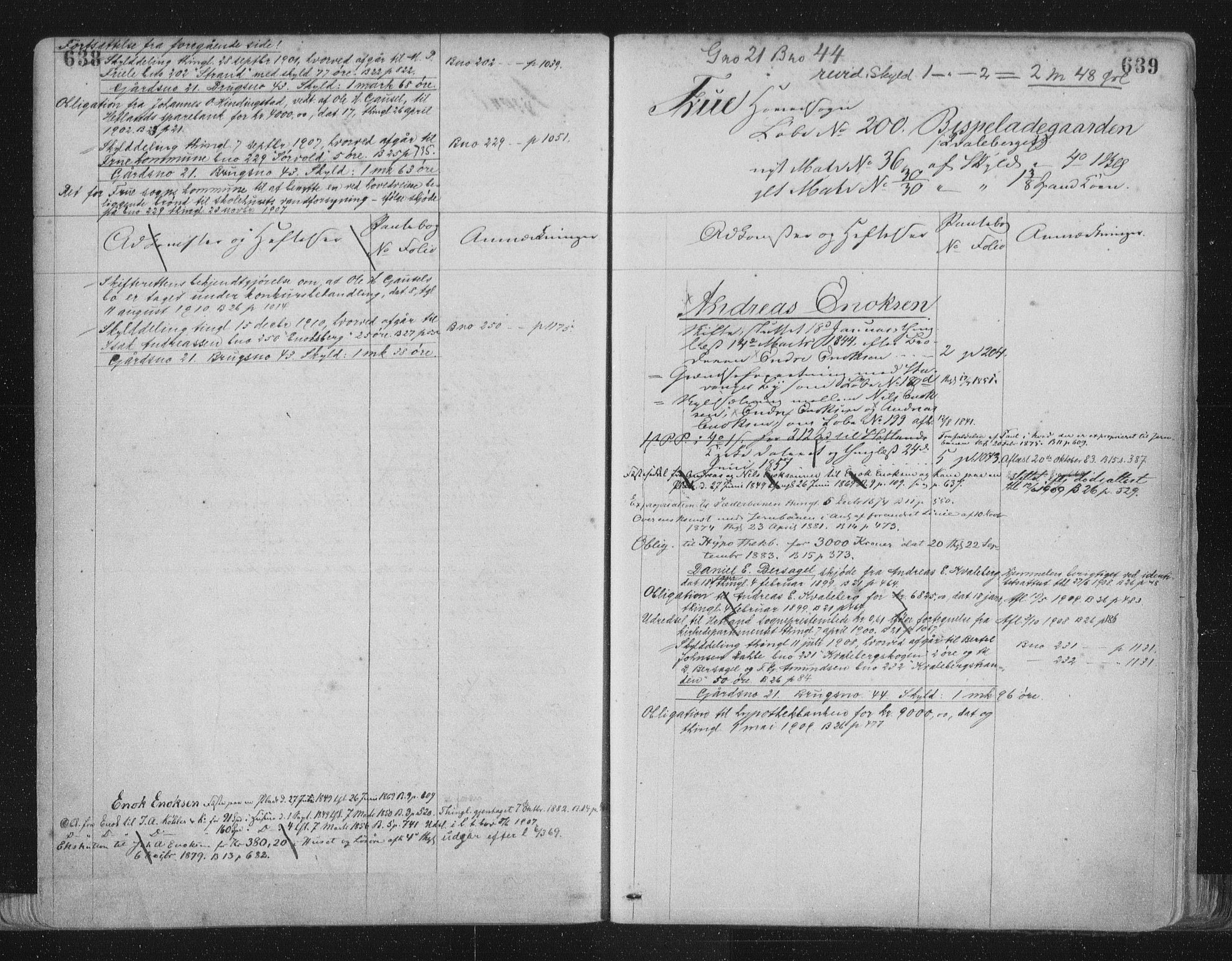 Jæren sorenskriveri, SAST/A-100310/01/4/41/41ABB/L0001: Mortgage register no. 41 ABB1, 1898, p. 638-639