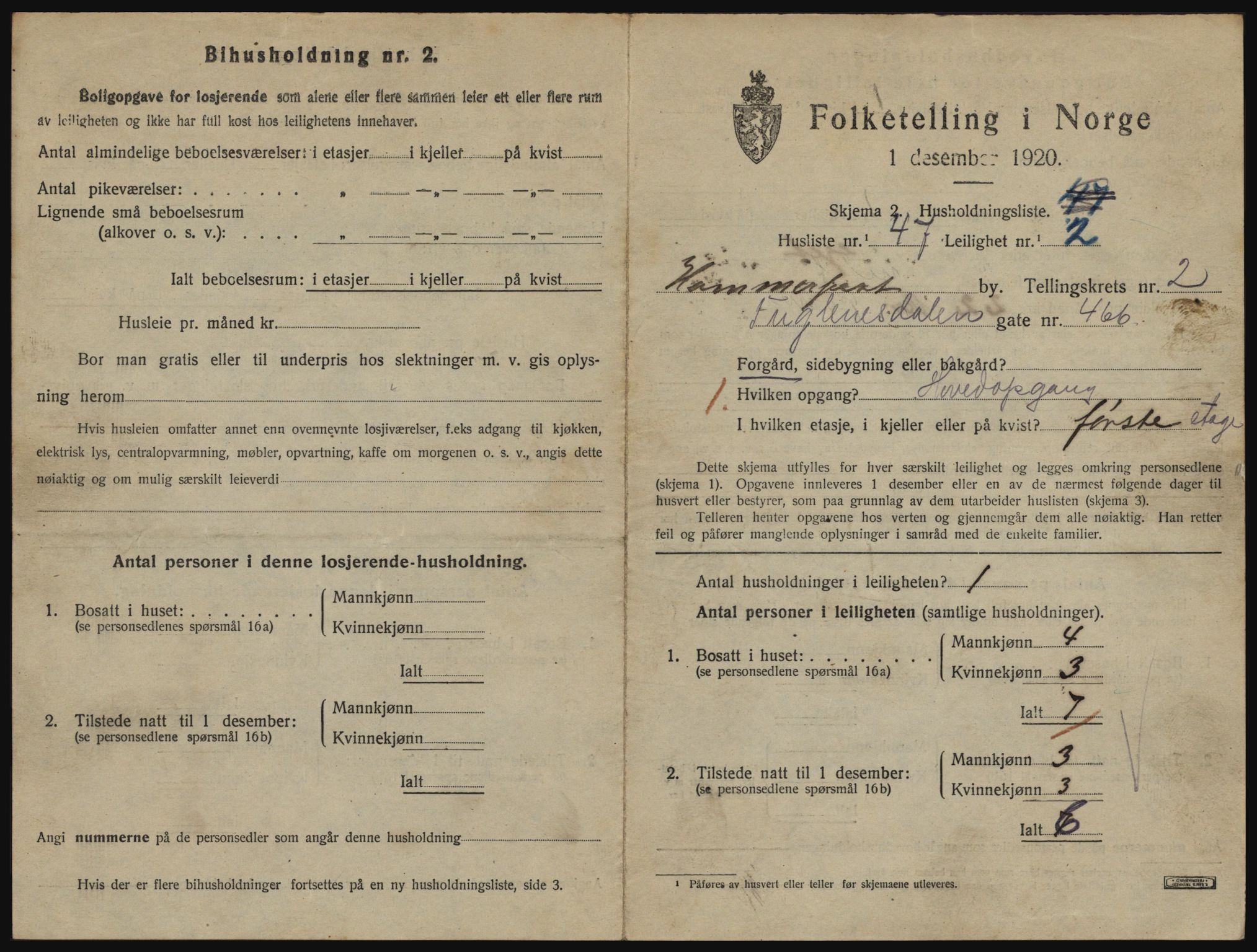 SATØ, 1920 census for Hammerfest, 1920, p. 1994