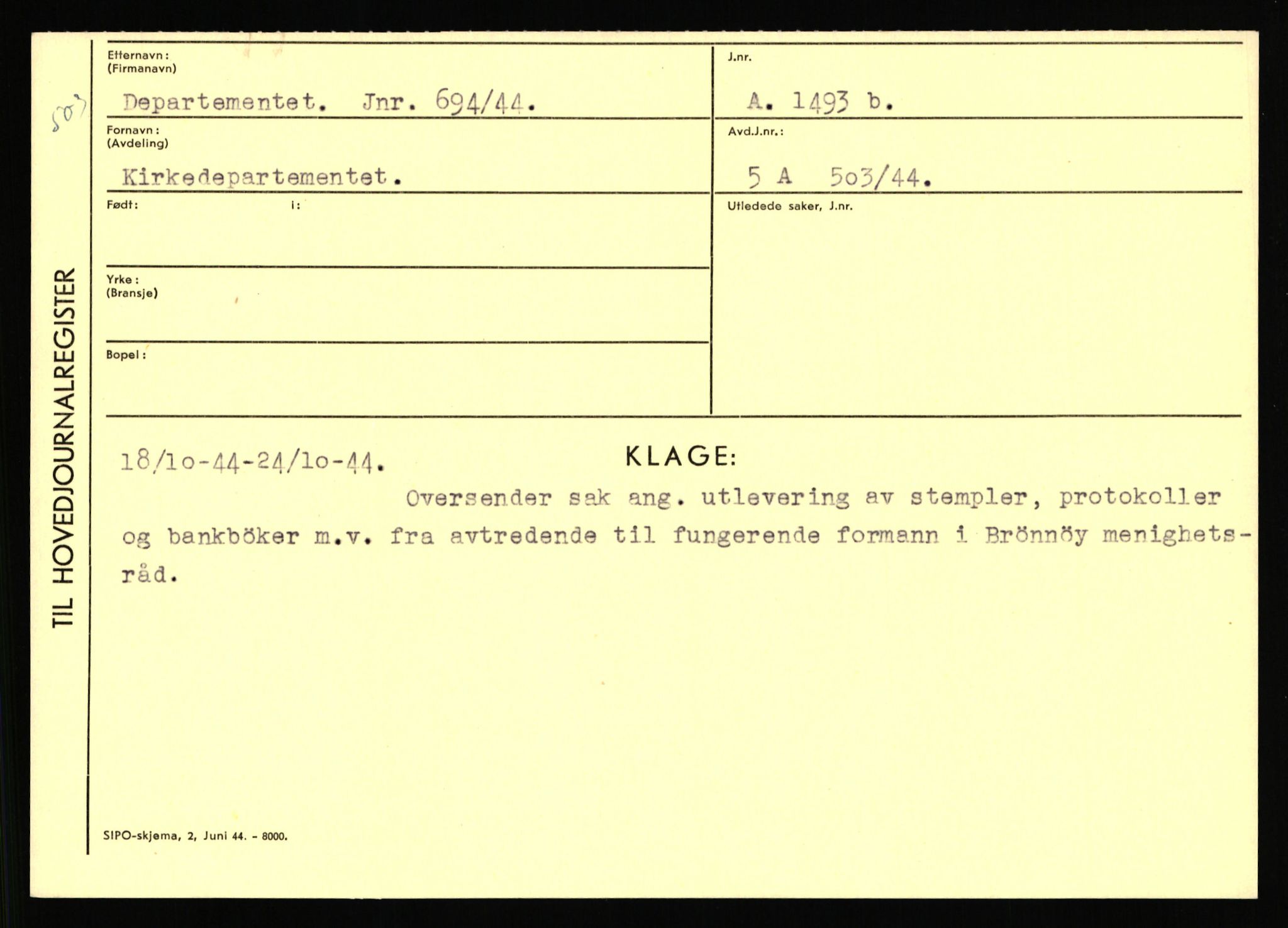 Statspolitiet - Hovedkontoret / Osloavdelingen, AV/RA-S-1329/C/Ca/L0003: Brechan - Eichinger	, 1943-1945, p. 3477