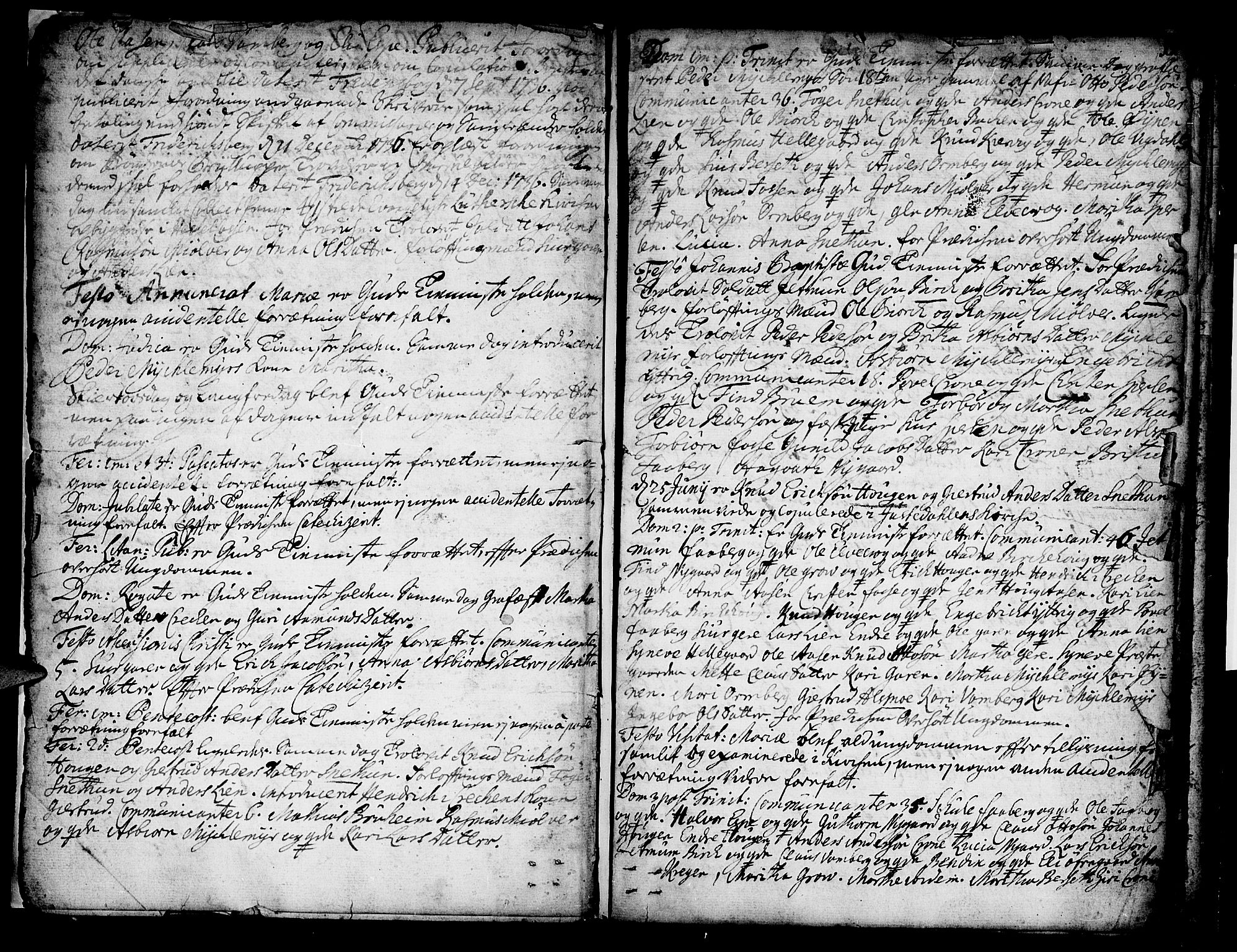 Jostedal sokneprestembete, SAB/A-80601/H/Haa/Haaa/L0001: Parish register (official) no. A 1, 1733-1751, p. 11
