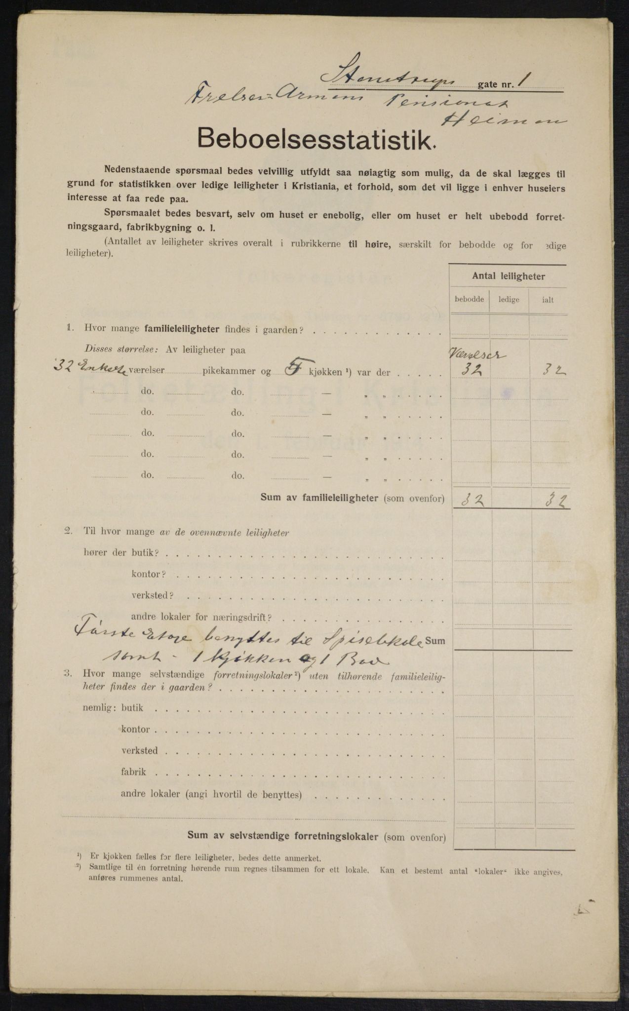 OBA, Municipal Census 1914 for Kristiania, 1914, p. 100810