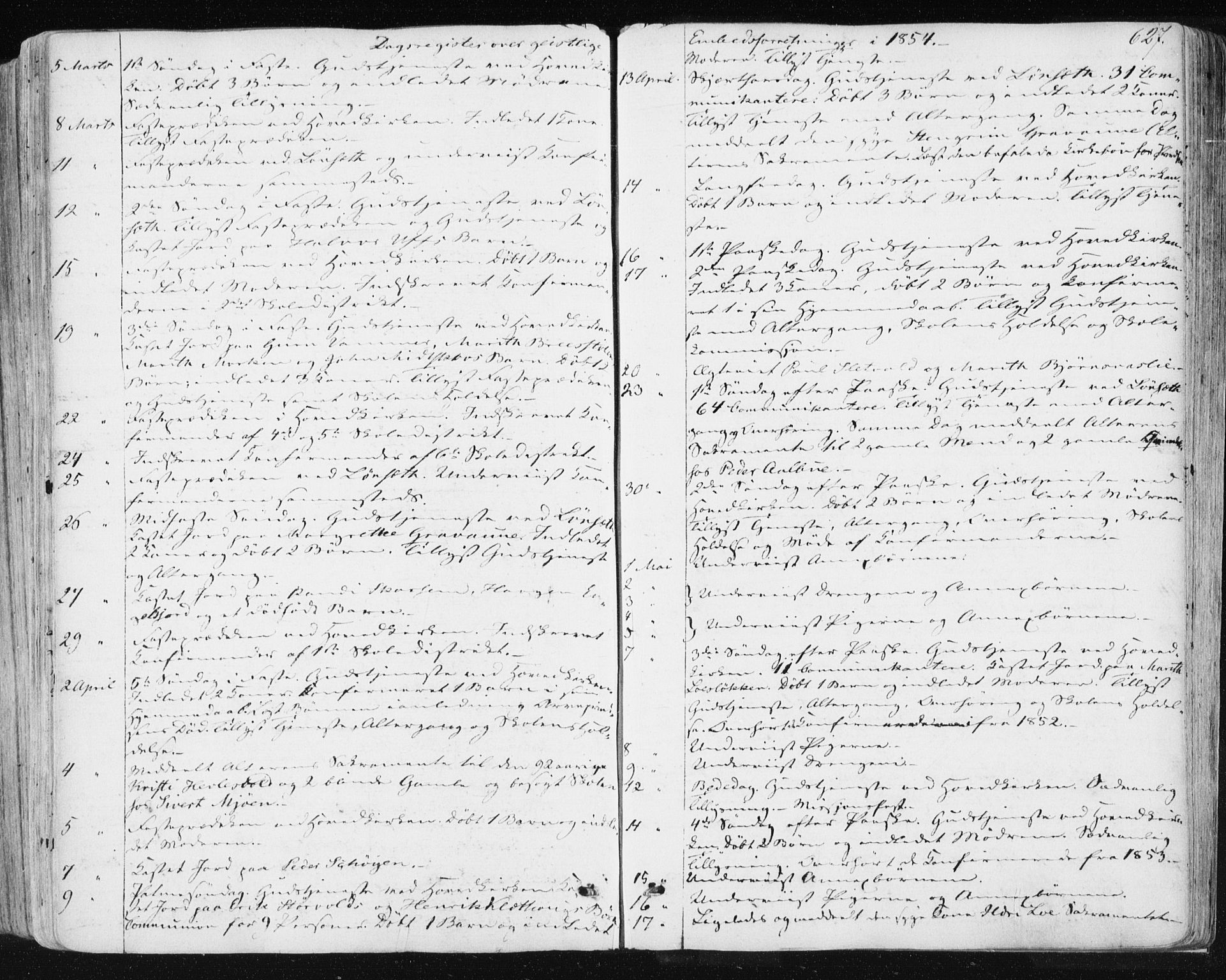 Ministerialprotokoller, klokkerbøker og fødselsregistre - Sør-Trøndelag, SAT/A-1456/678/L0899: Parish register (official) no. 678A08, 1848-1872, p. 627