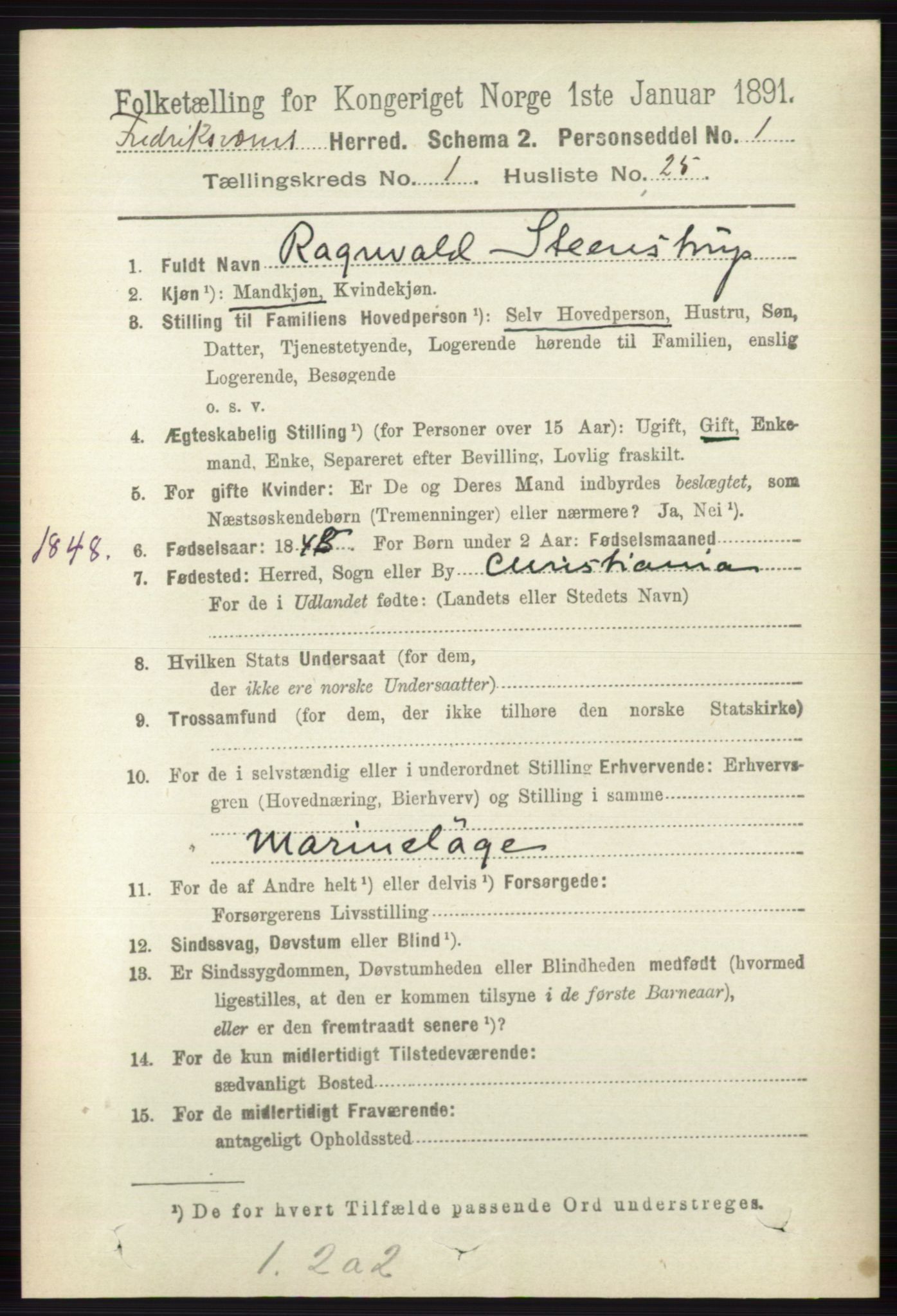 RA, 1891 census for 0798 Fredriksvern, 1891, p. 209