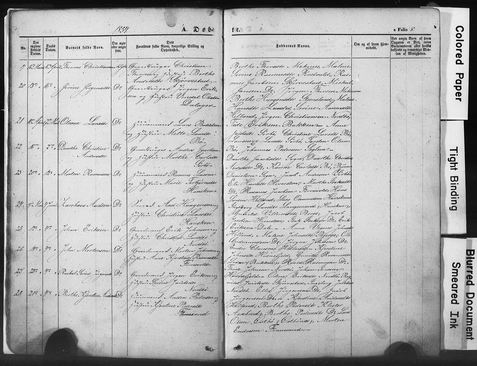 Rennesøy sokneprestkontor, SAST/A -101827/H/Ha/Hab/L0002: Parish register (copy) no. B 2, 1852-1880, p. 8