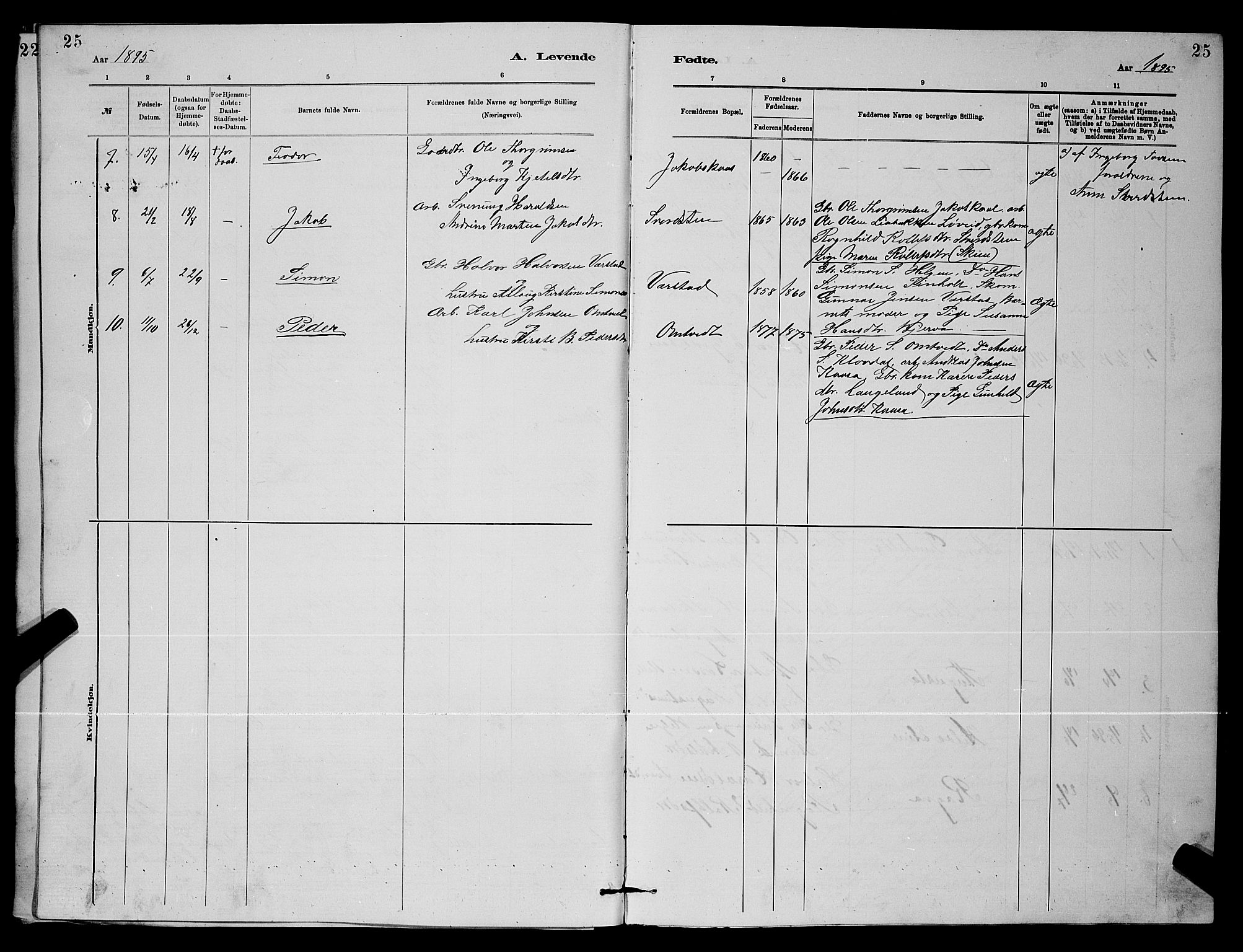 Holla kirkebøker, AV/SAKO-A-272/G/Gb/L0001: Parish register (copy) no. II 1, 1882-1897, p. 25