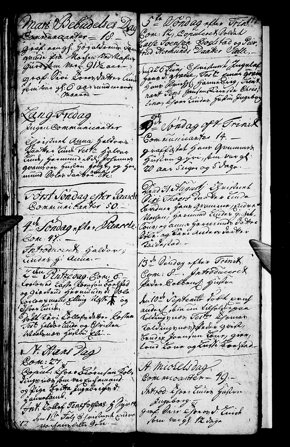 Vik sokneprestembete, AV/SAB-A-81501/H/Haa/Haaa/L0001: Parish register (official) no. A 1 / 4, 1727-1740