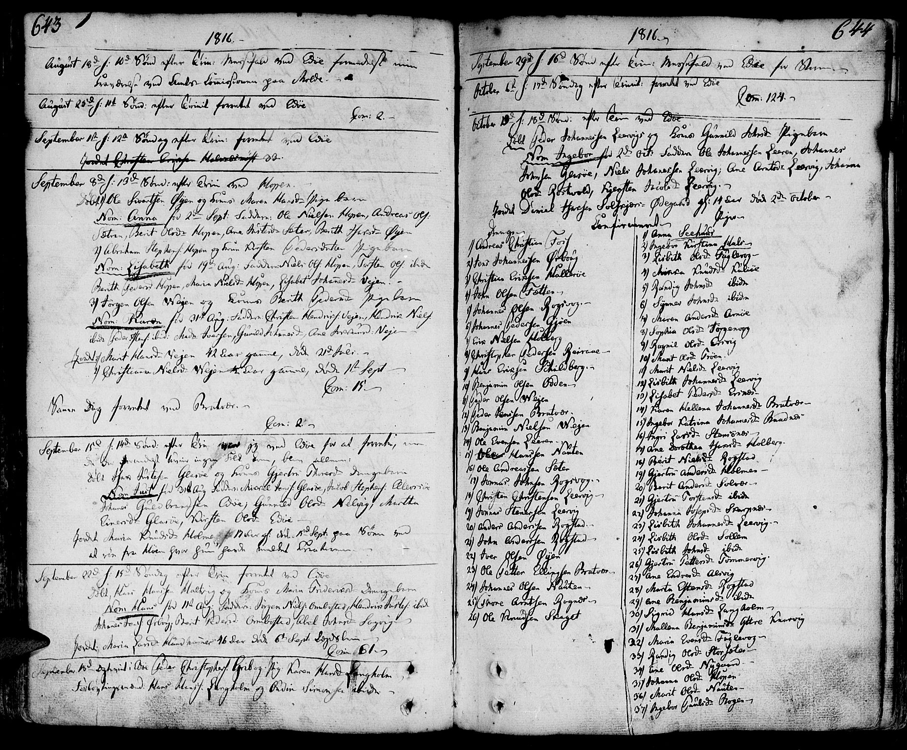 Ministerialprotokoller, klokkerbøker og fødselsregistre - Møre og Romsdal, SAT/A-1454/581/L0932: Parish register (official) no. 581A02, 1767-1823, p. 643-644
