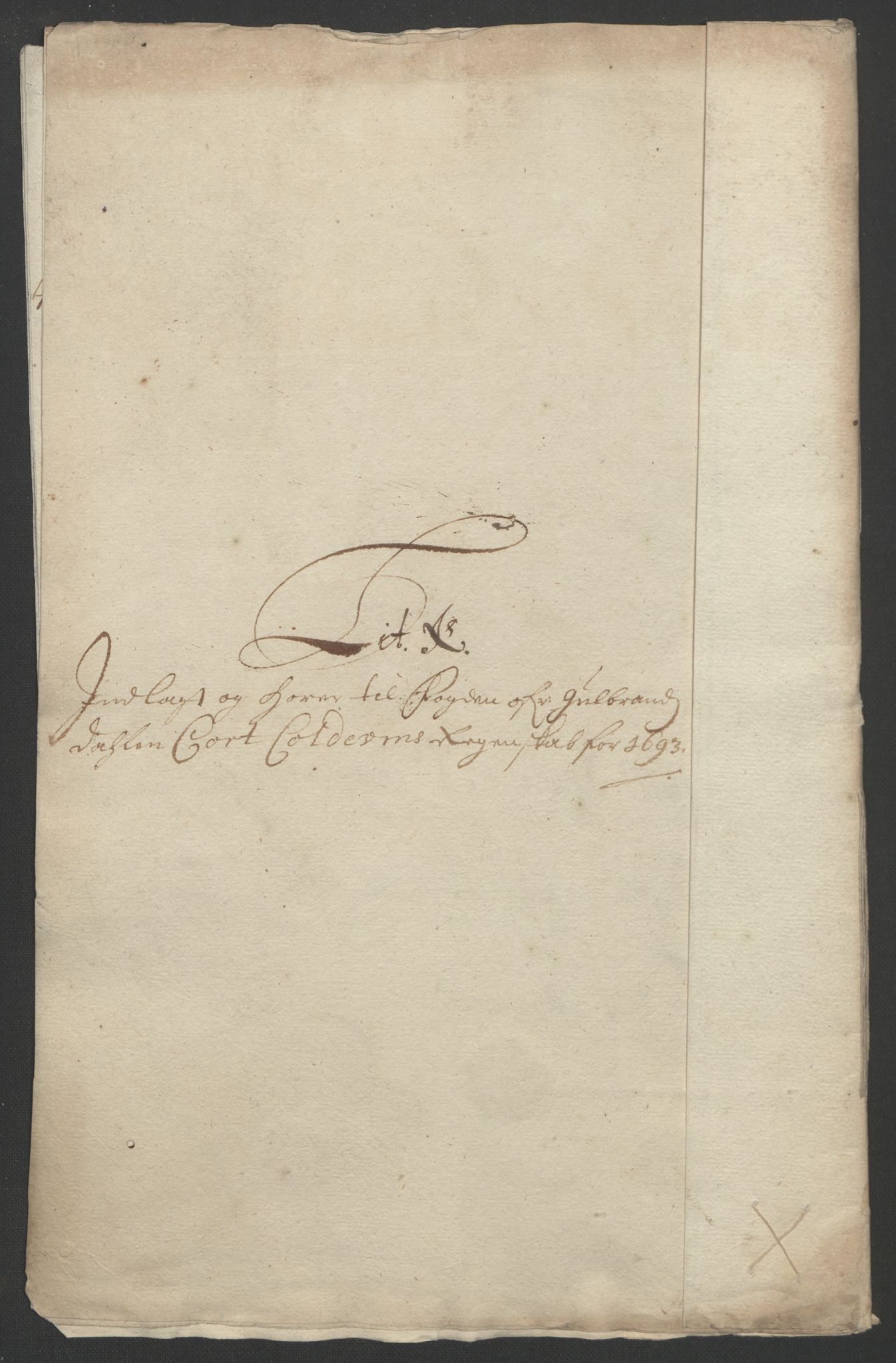 Rentekammeret inntil 1814, Reviderte regnskaper, Fogderegnskap, AV/RA-EA-4092/R17/L1167: Fogderegnskap Gudbrandsdal, 1693, p. 323