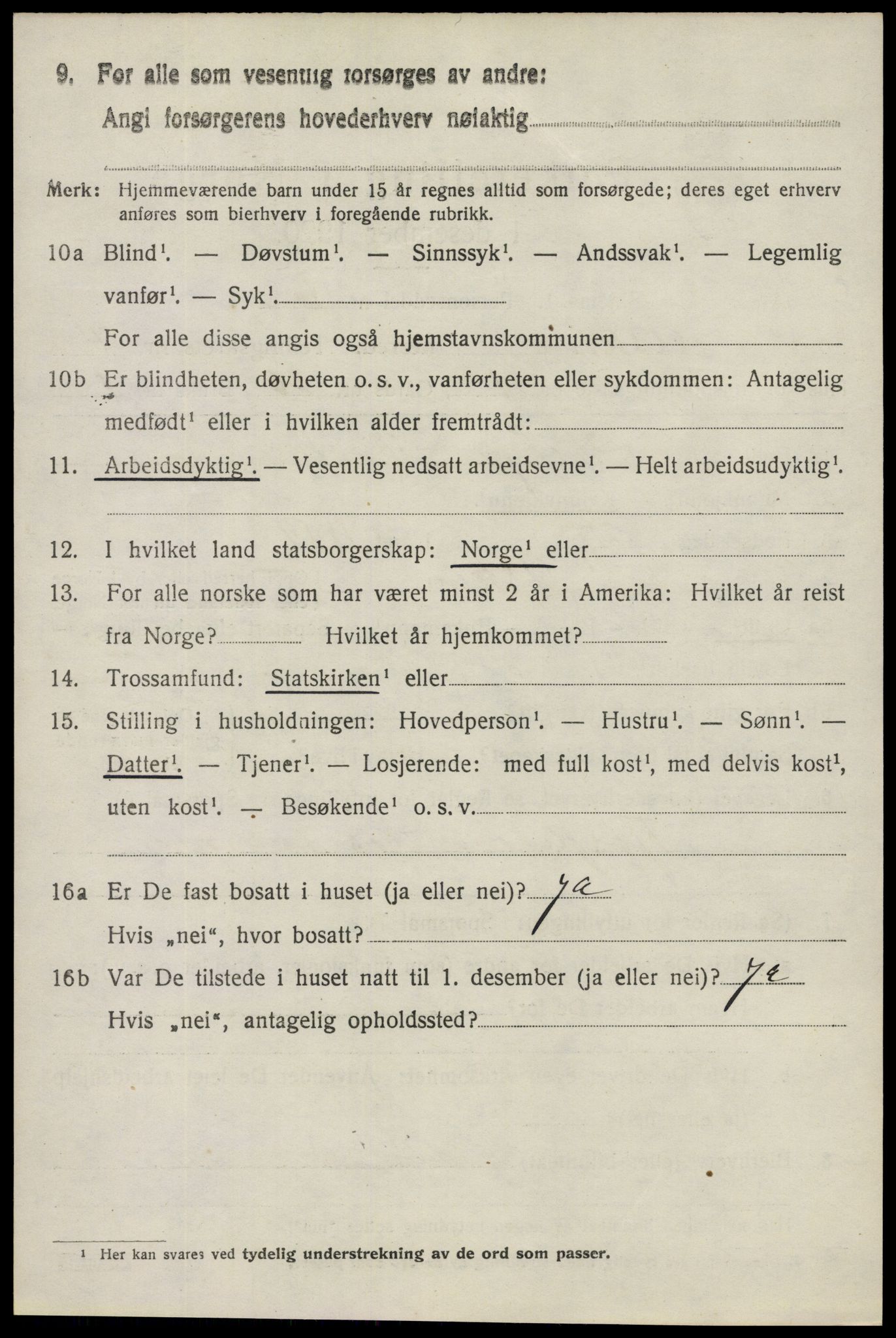 SAO, 1920 census for Askim, 1920, p. 7982