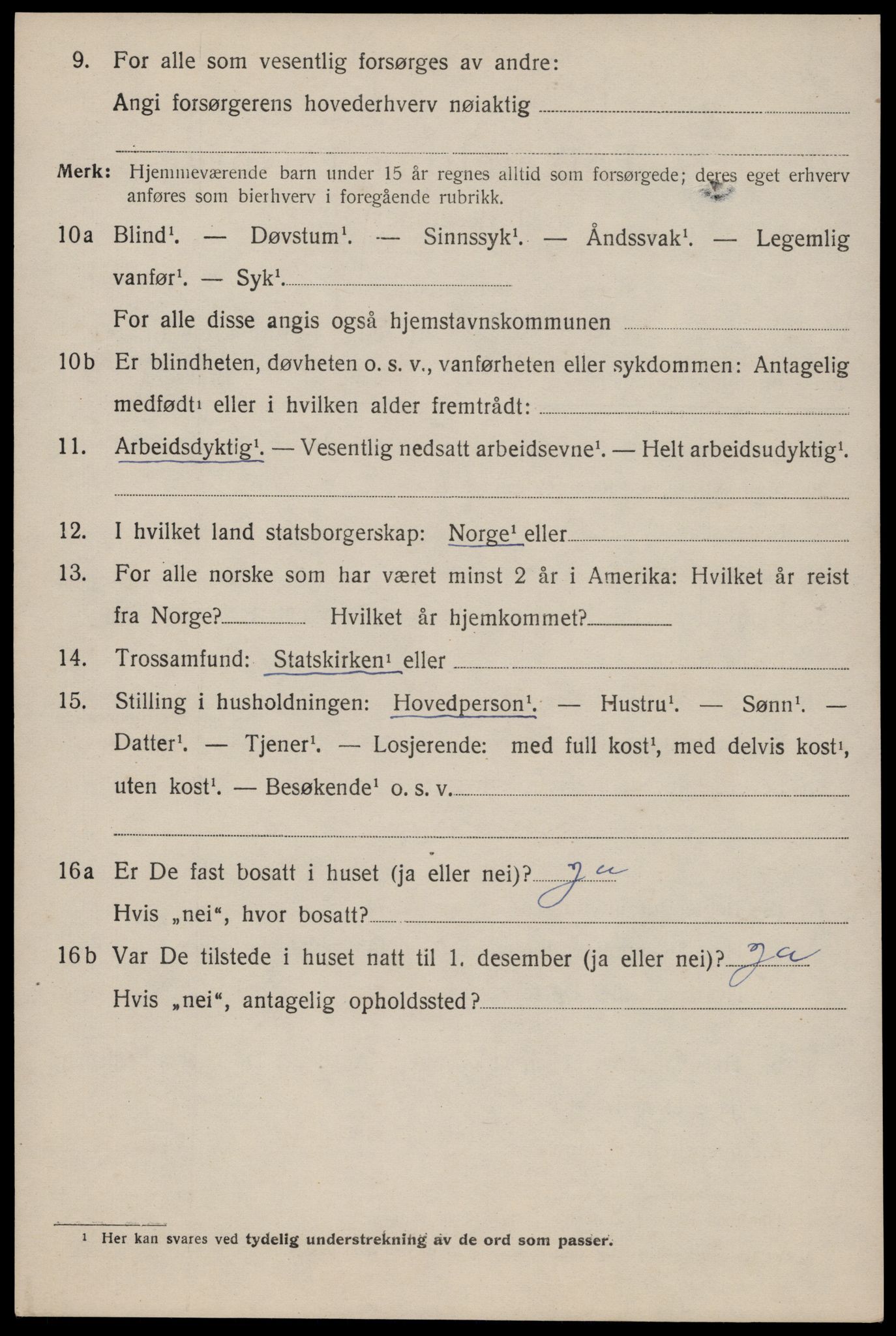 SAST, 1920 census for Årdal, 1920, p. 1757