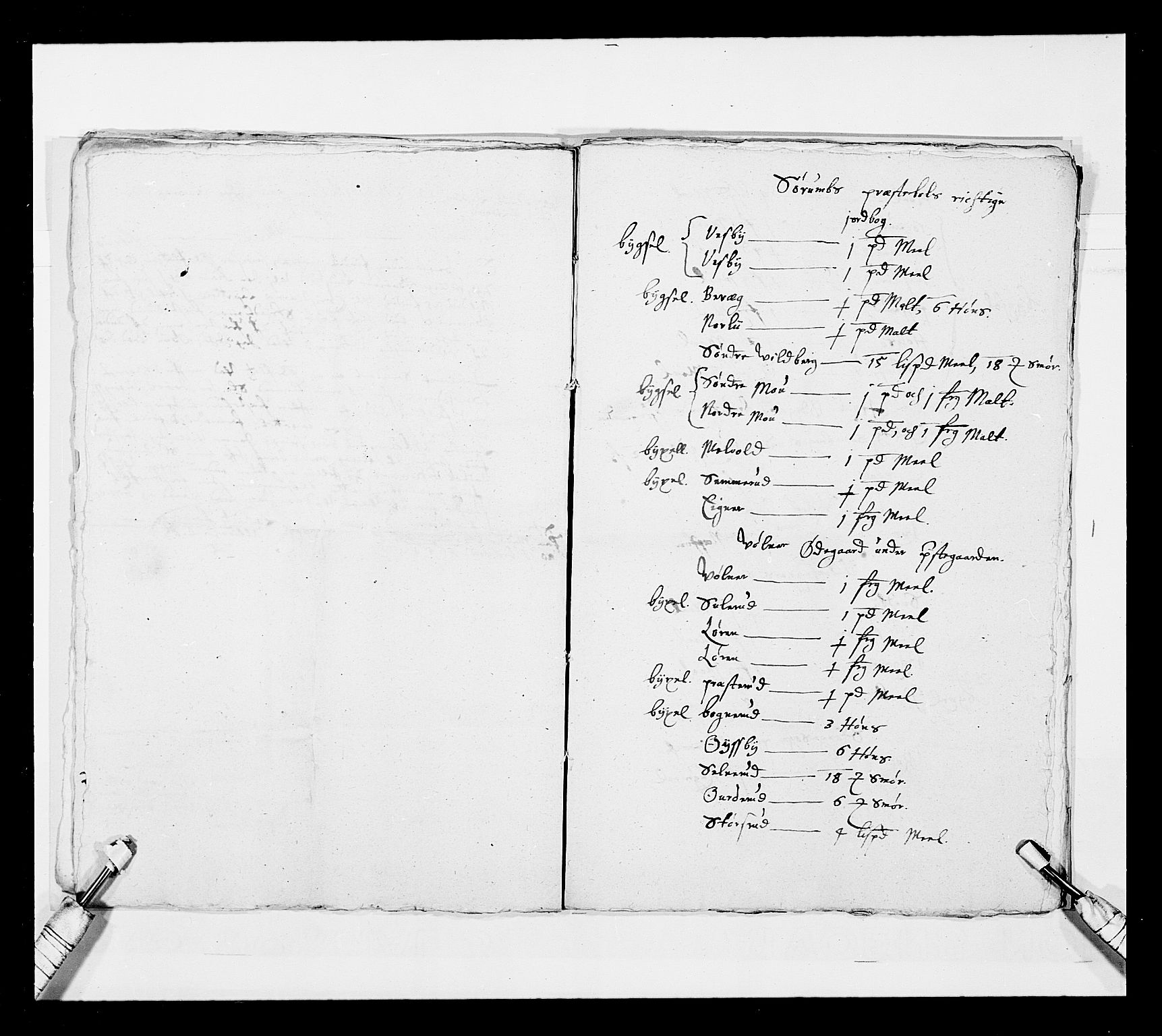 Stattholderembetet 1572-1771, AV/RA-EA-2870/Ek/L0030/0001: Jordebøker 1633-1658: / Kirke- og prestebolsgods i Akershus len, 1654, p. 206