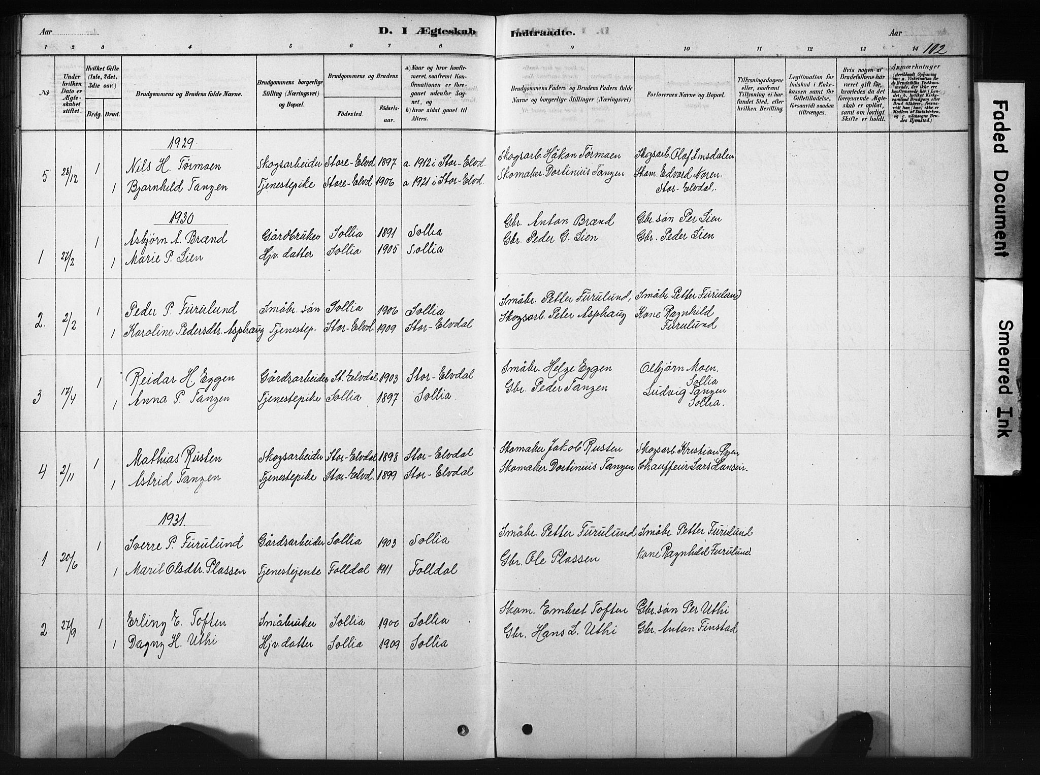 Sollia prestekontor, SAH/PREST-050/H/Ha/Hab/L0002: Parish register (copy) no. 2, 1880-1933, p. 102