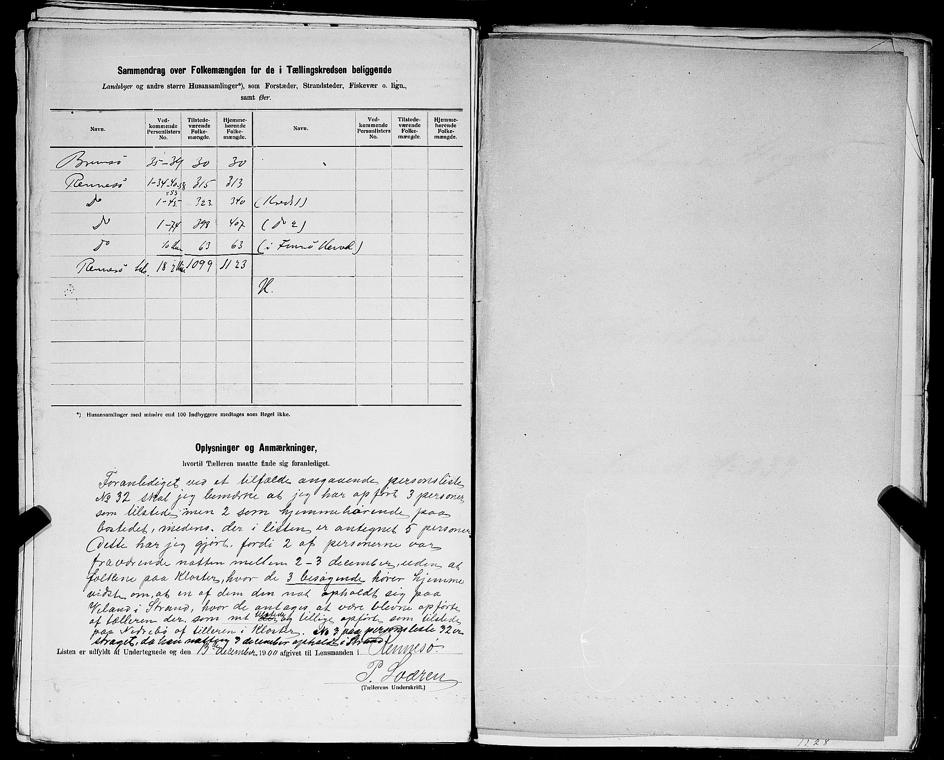 SAST, 1900 census for Rennesøy, 1900, p. 14