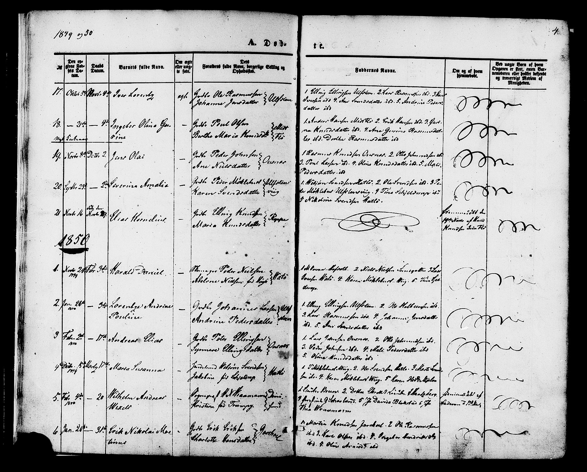 Ministerialprotokoller, klokkerbøker og fødselsregistre - Møre og Romsdal, AV/SAT-A-1454/509/L0105: Parish register (official) no. 509A03, 1848-1882, p. 4