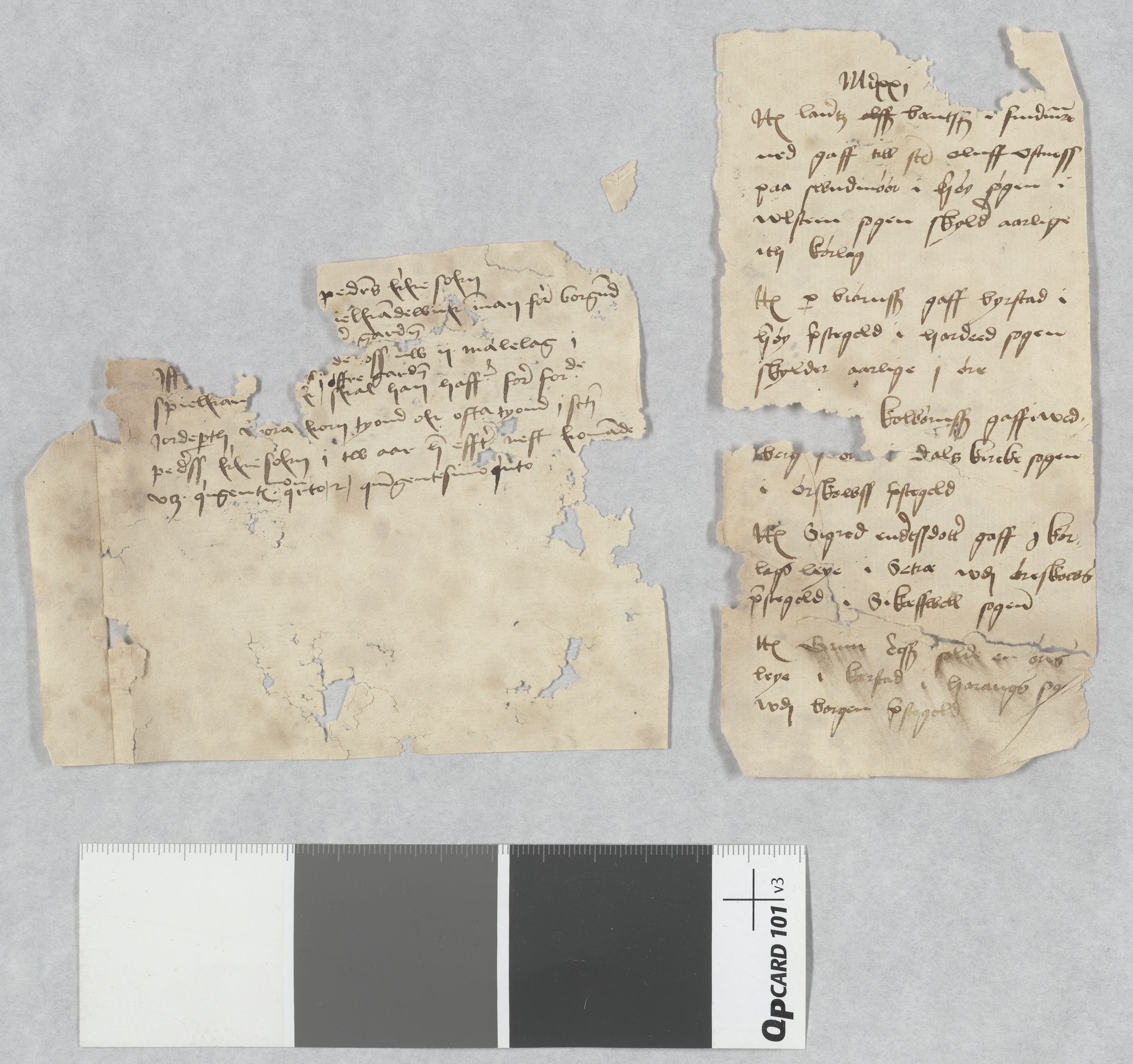 Riksarkivets diplomsamling, AV/RA-EA-5965/F13/F13b/L0013: NRA dipl. München papir, nr. 4292 Aslak Bolts jordebok., 1430-1439