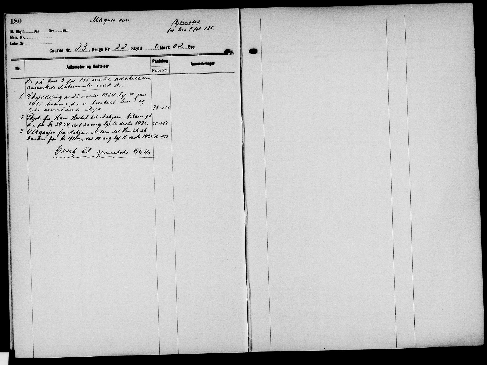 Solør tingrett, AV/SAH-TING-008/H/Ha/Hak/L0002: Mortgage register no. II, 1900-1935, p. 180